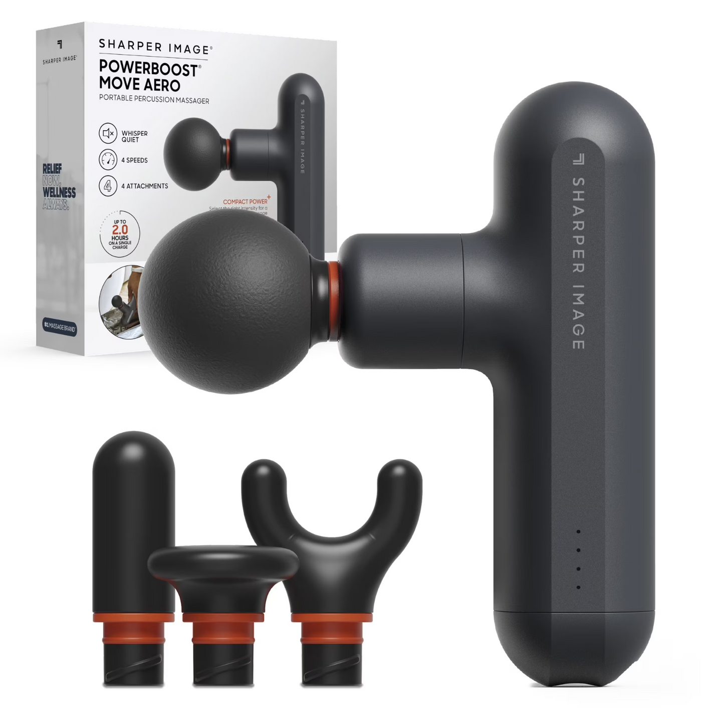 Sharper Image Powerboost Move Portable Percussion Body Massager
