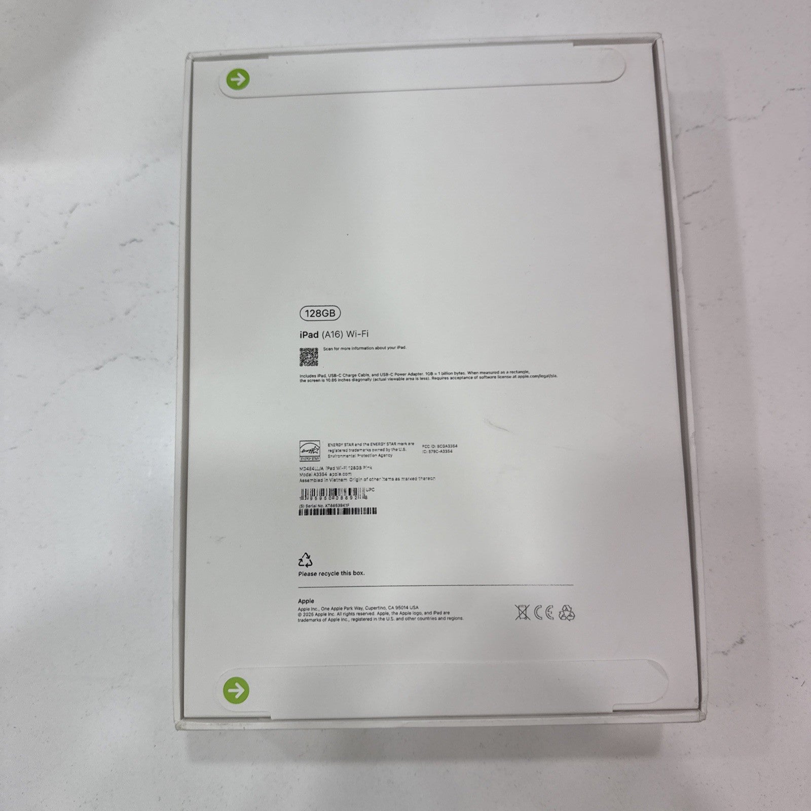 Apple iPad Pink A16 11-Inch Wi-Fi 128GB MD4E4LL/A Sealed