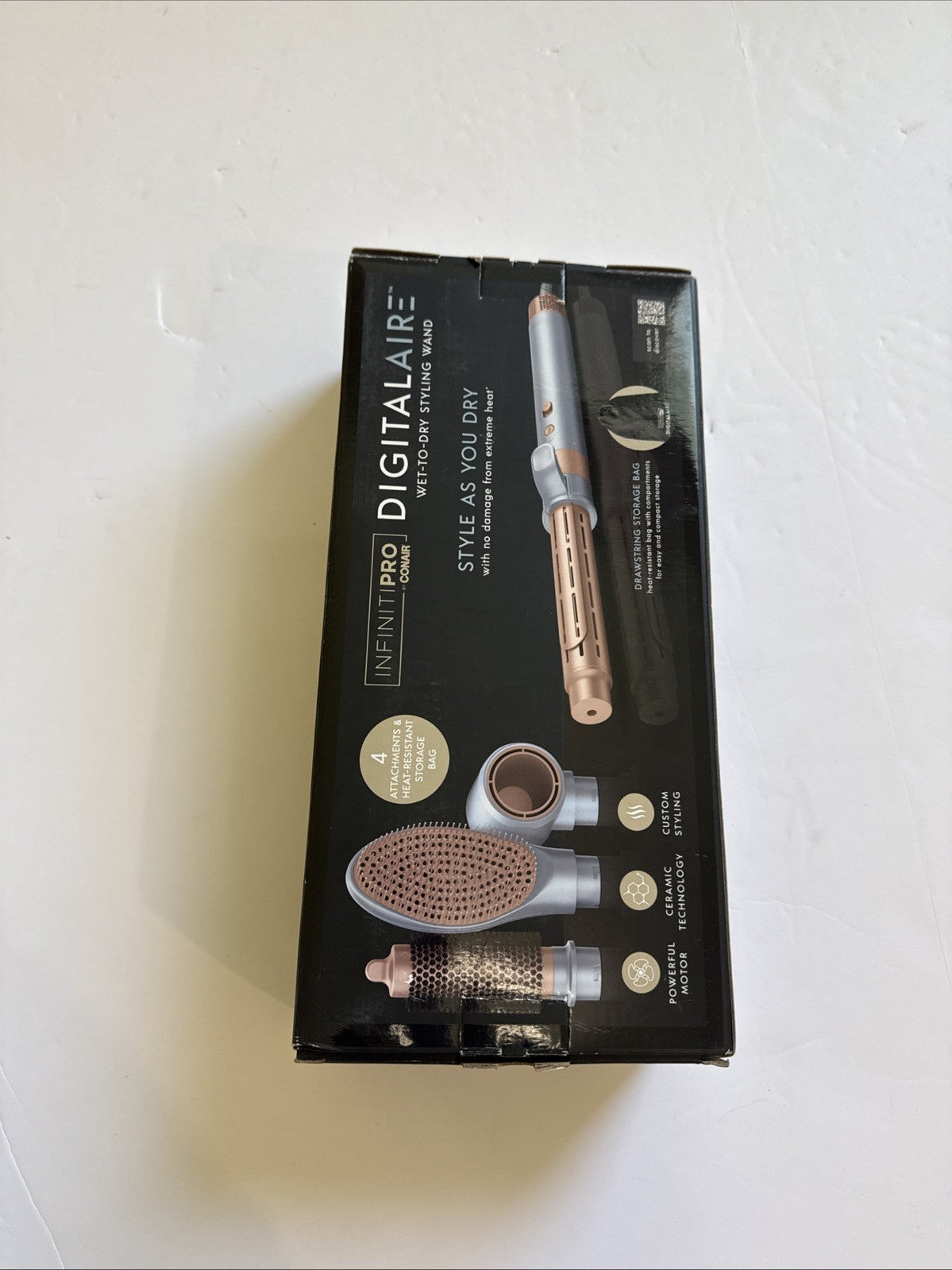 CONAIR INFINITIPRO CONAIR DIGITALAIRE MULTI HAIR STYLER CURLS WAVES BLOWOUT BLUE