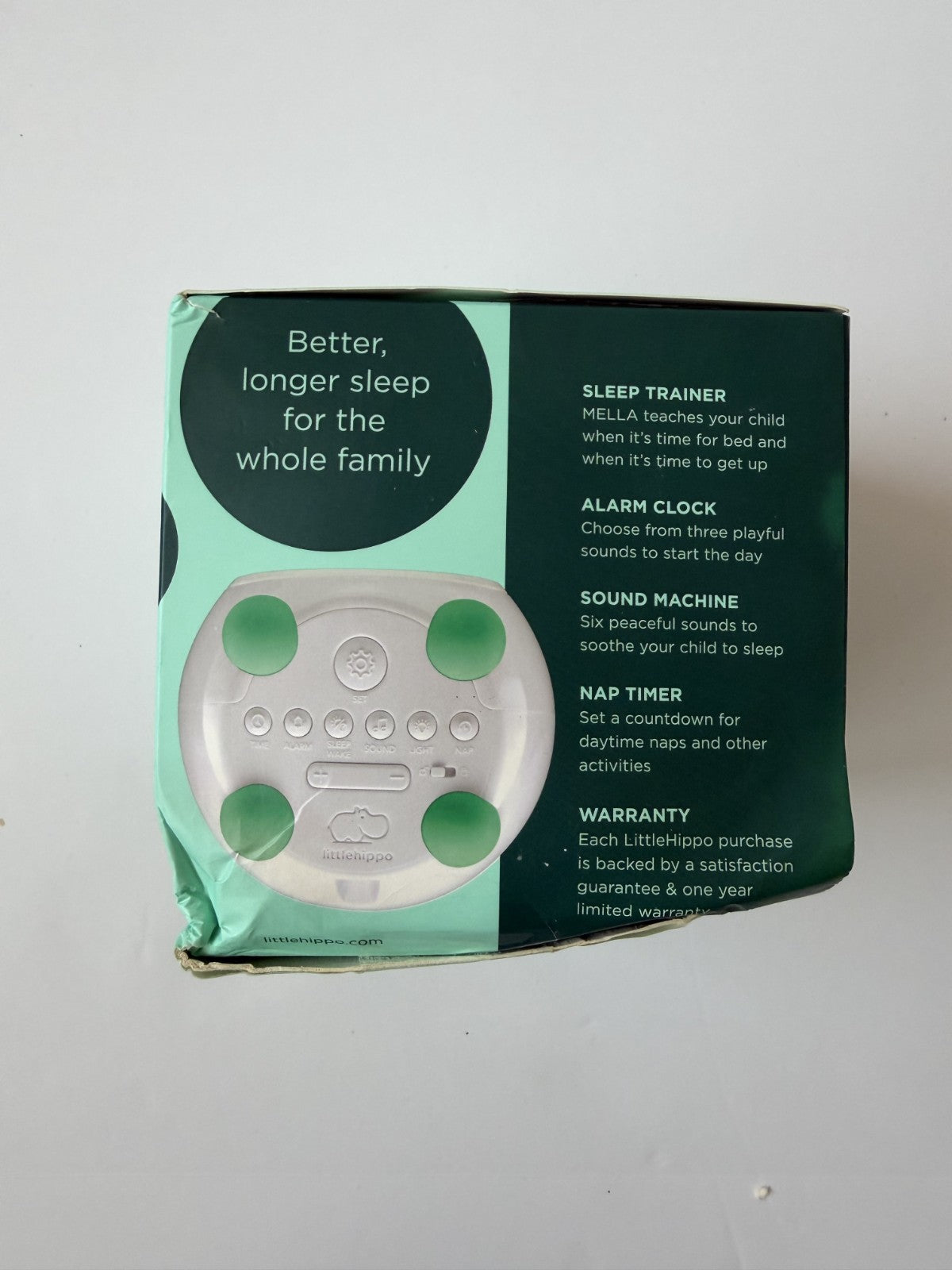 Mella: Alarm Clock, Ready to Rise Children's Sleep Trainer, Night Light, White