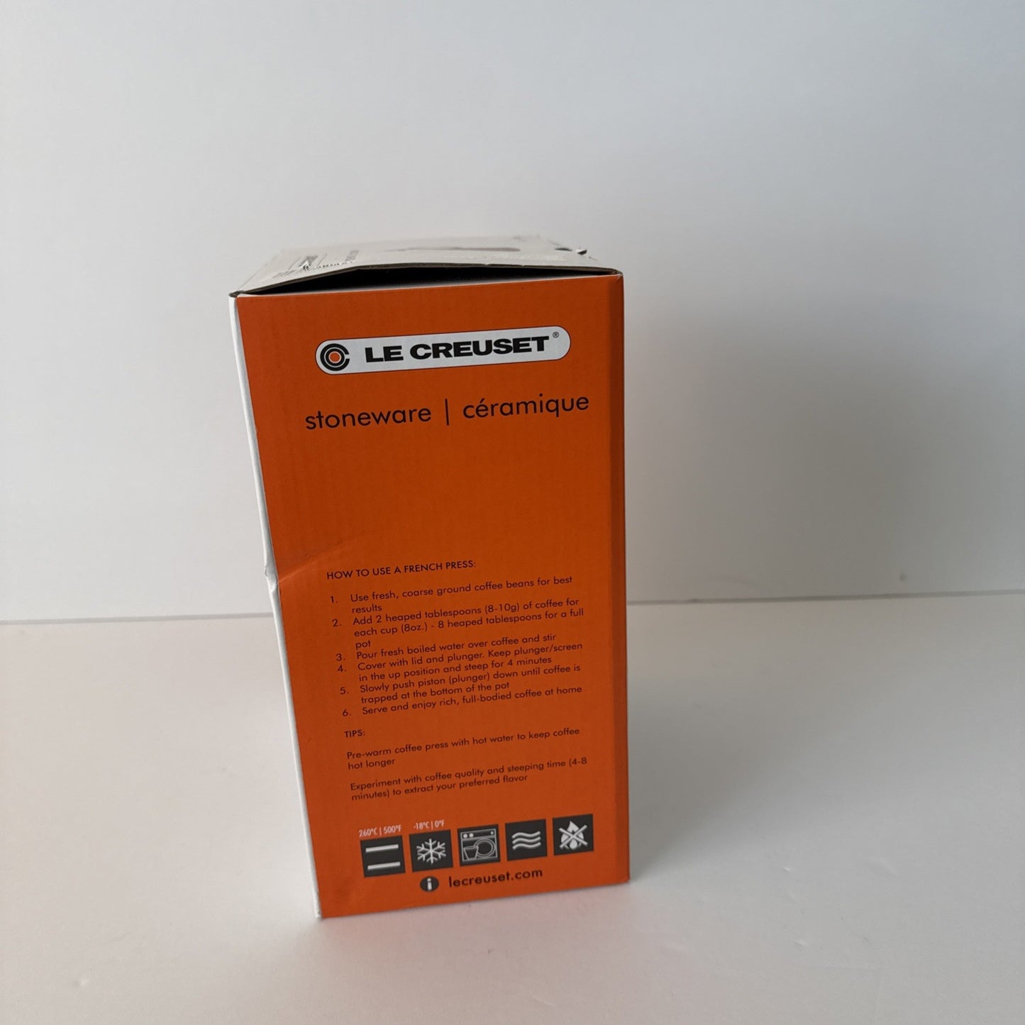 Le Creuset Stoneware 34 Ounce Marble Collection French Press -tested