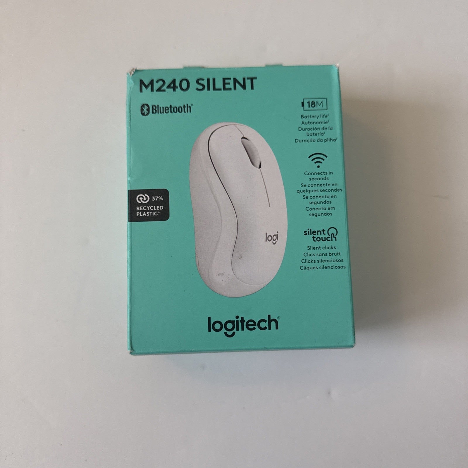 Logitech Bluetooth Wireless Mouse M240 Silent (NOB)