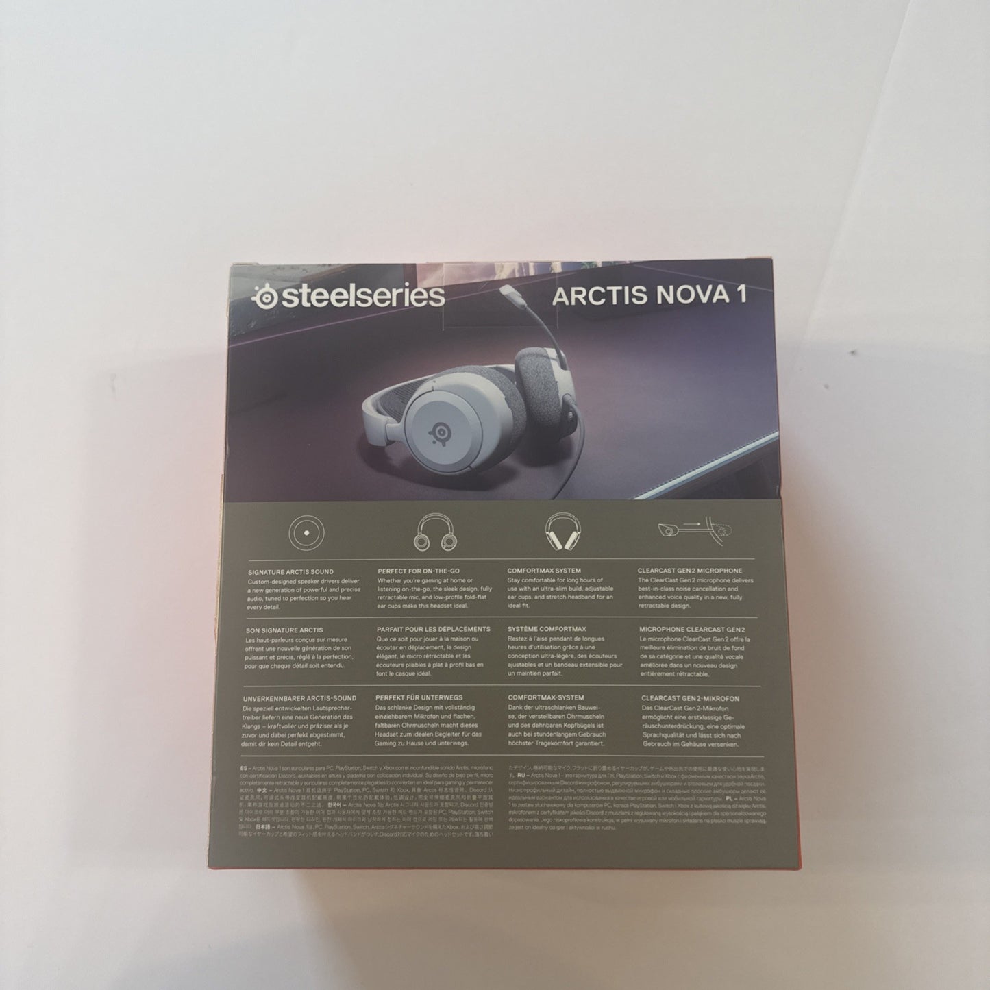 SteelSeries Arctis Nova 1 — Multi-System Gaming Headset Wired, White. SEALED