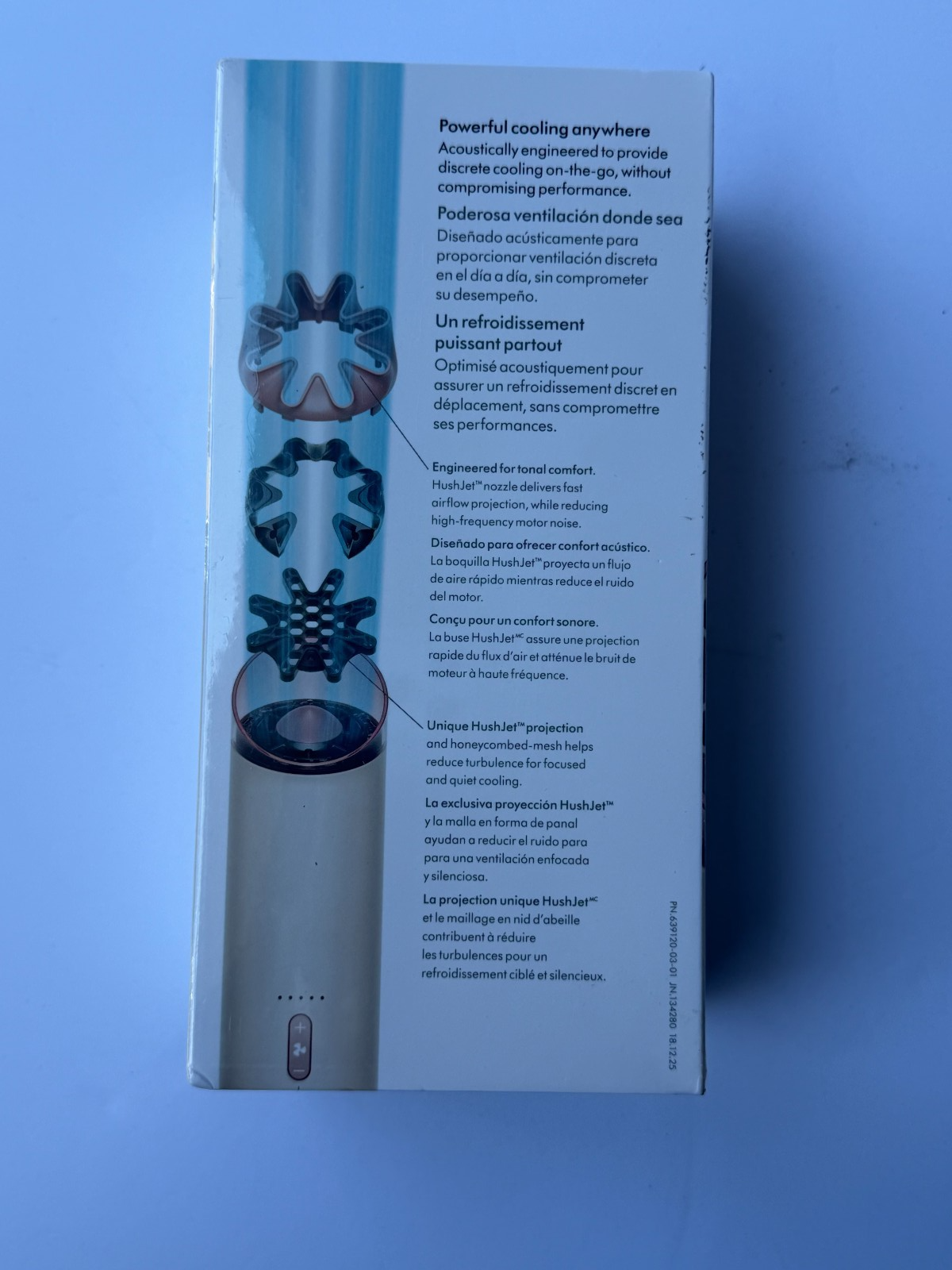 (NEW) Dyson HushJet Mini Cool fan (Stone / Blush)