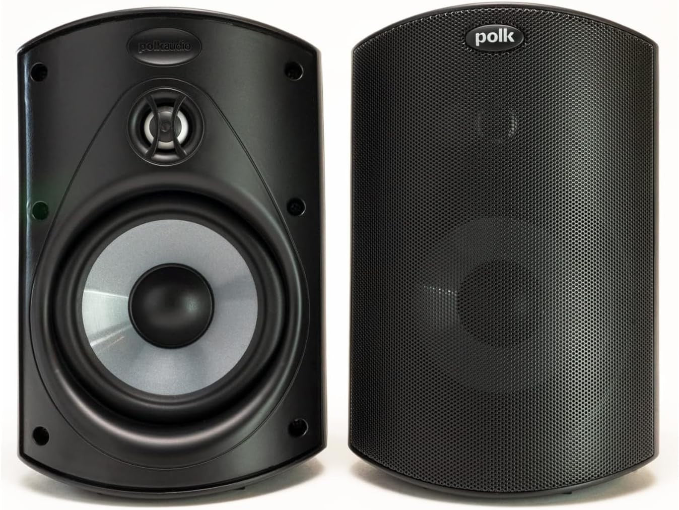 Polk Audio Atrium45 Indoor Outdoor Speakers - Pair of 2 with Mounting Brackets