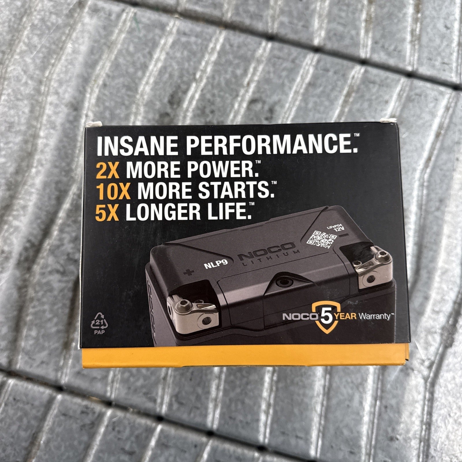 NOCO Lithium NLP9 Group 14 500A 12V 4Ah Lithium Powersport Battery