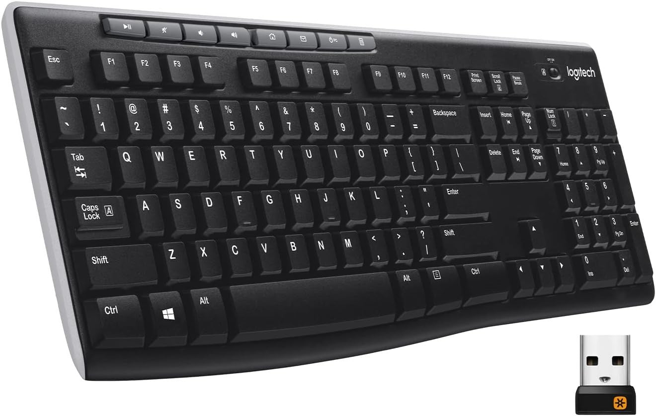 Logitech K270 Full-size Wireless Keyboard PC Includes Unifying Receiver NEW