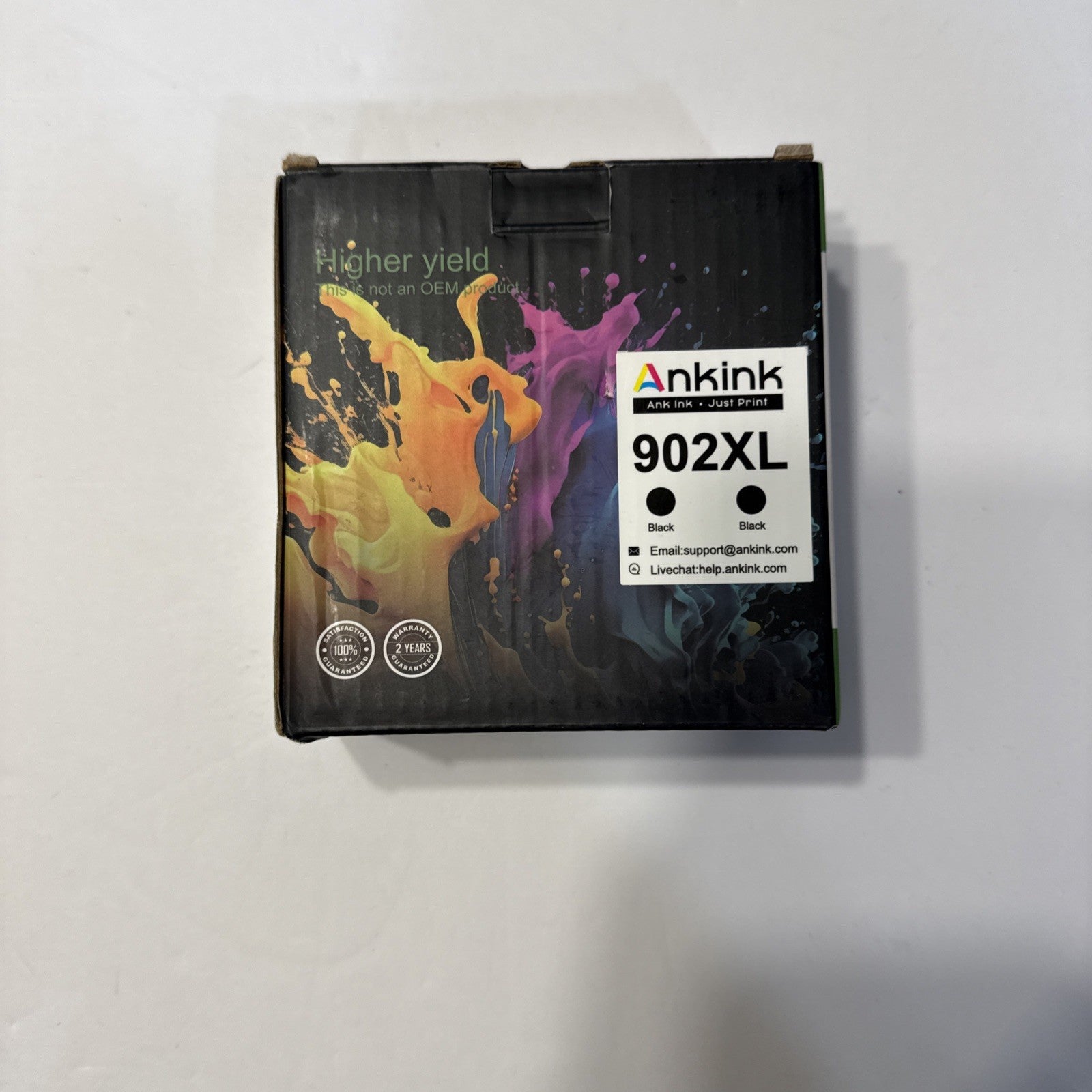 Anklink 902XL 5 Pack Black Cyan Magenta Yellow Ink Cartridge For HP Printers