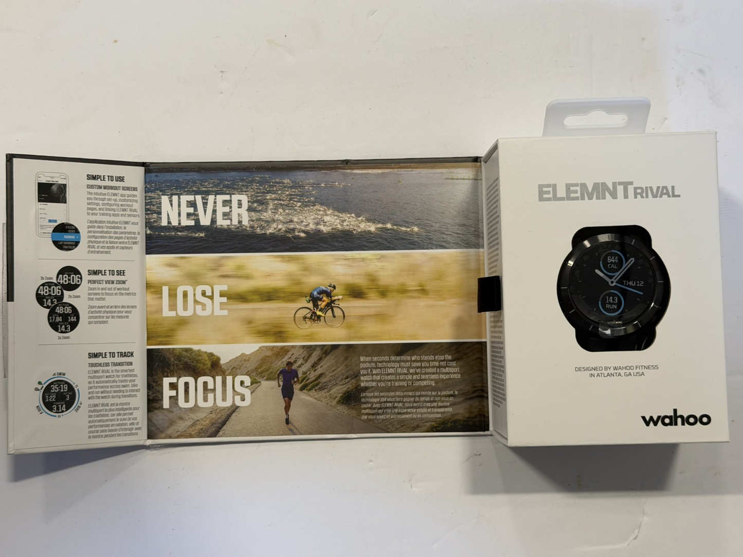 Wahoo ELEMNT RIVAL Multisport GPS Watch - Black