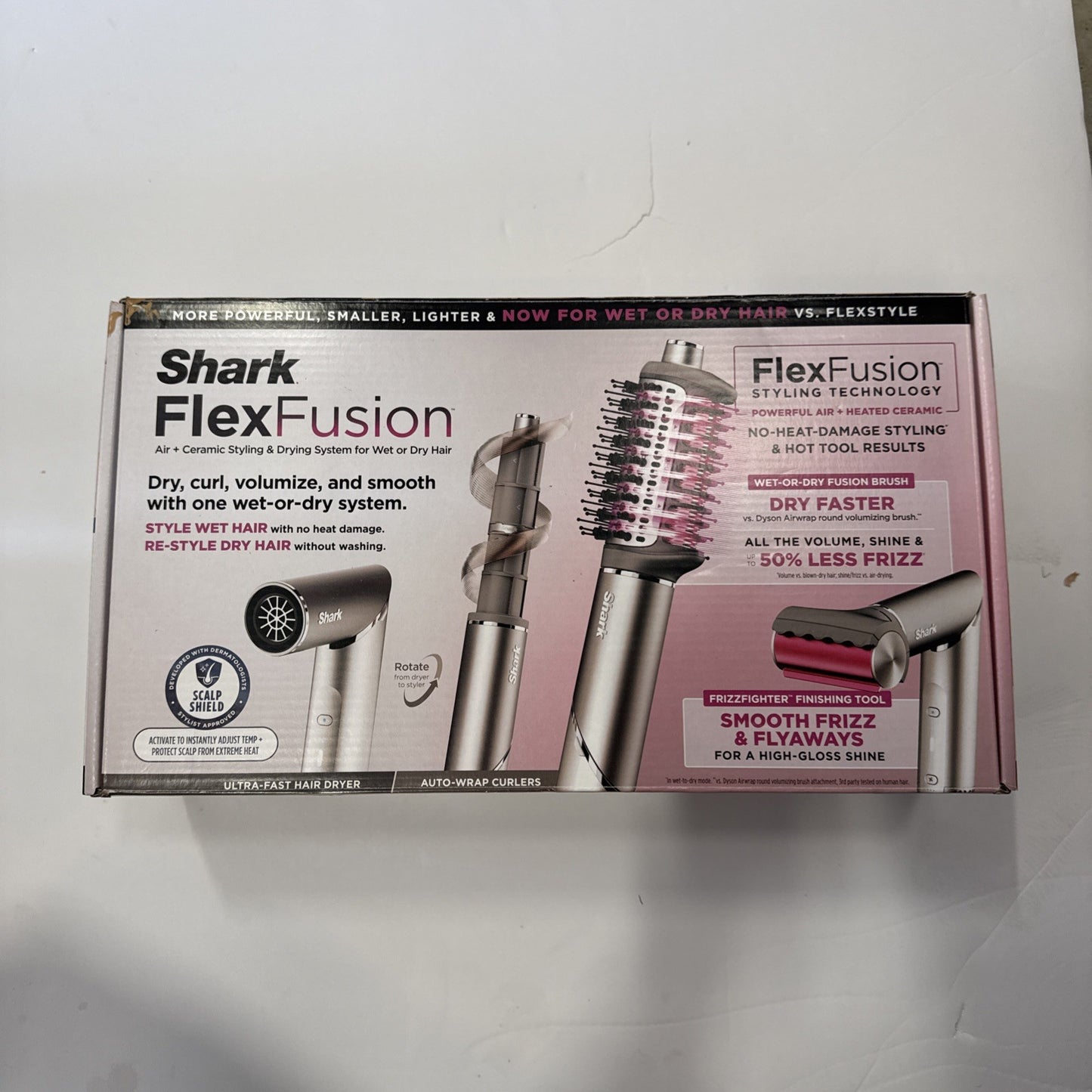 Shark FlexFusion Hair Dryer + Fusion Hair Brush Ceramic Air Styler