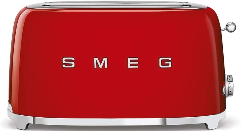 SMEG - TSF02 4-Slice Long Wide-Slot Toaster - RED (open box)