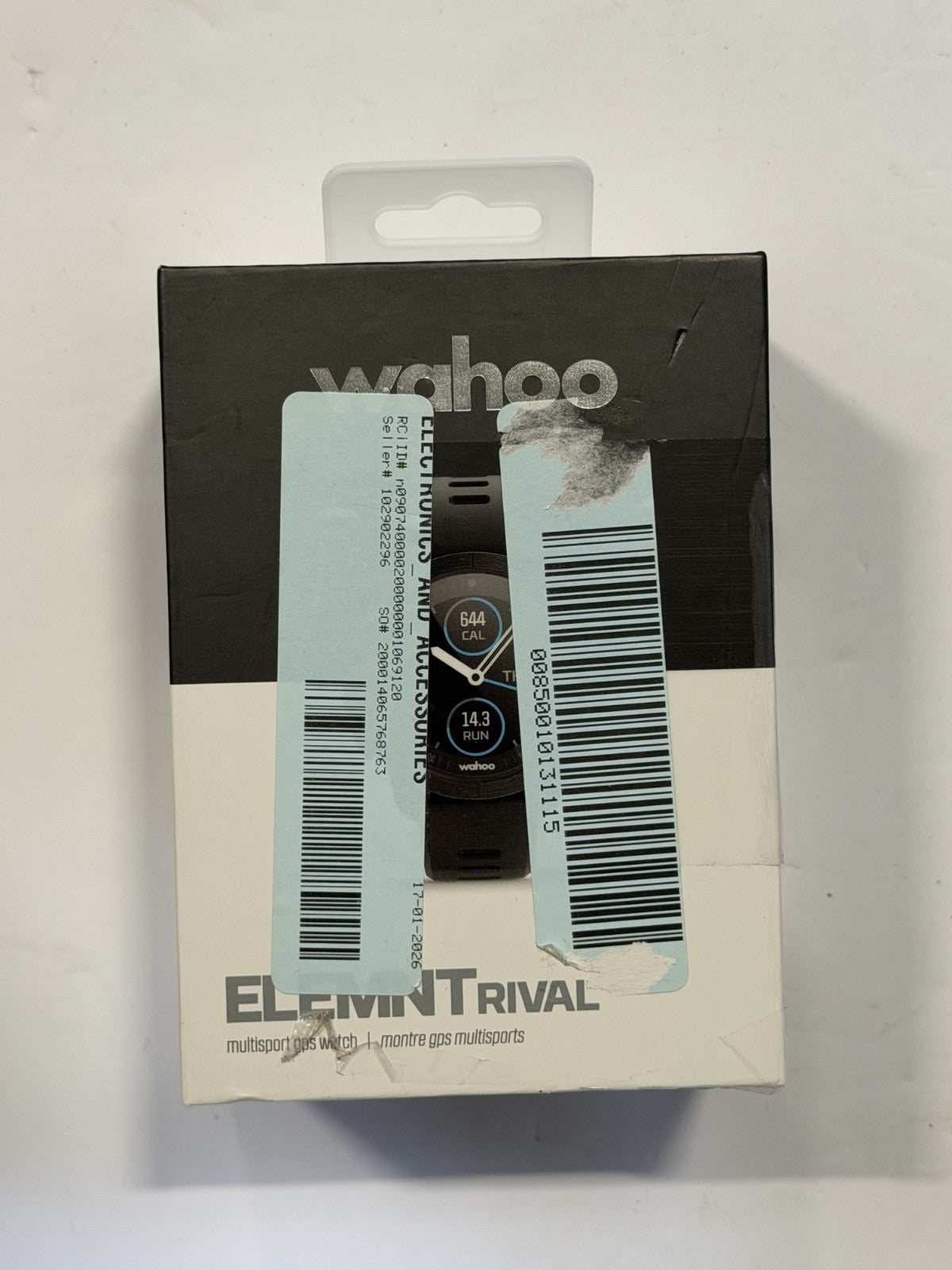 Wahoo ELEMNT RIVAL Multisport GPS Watch - Black