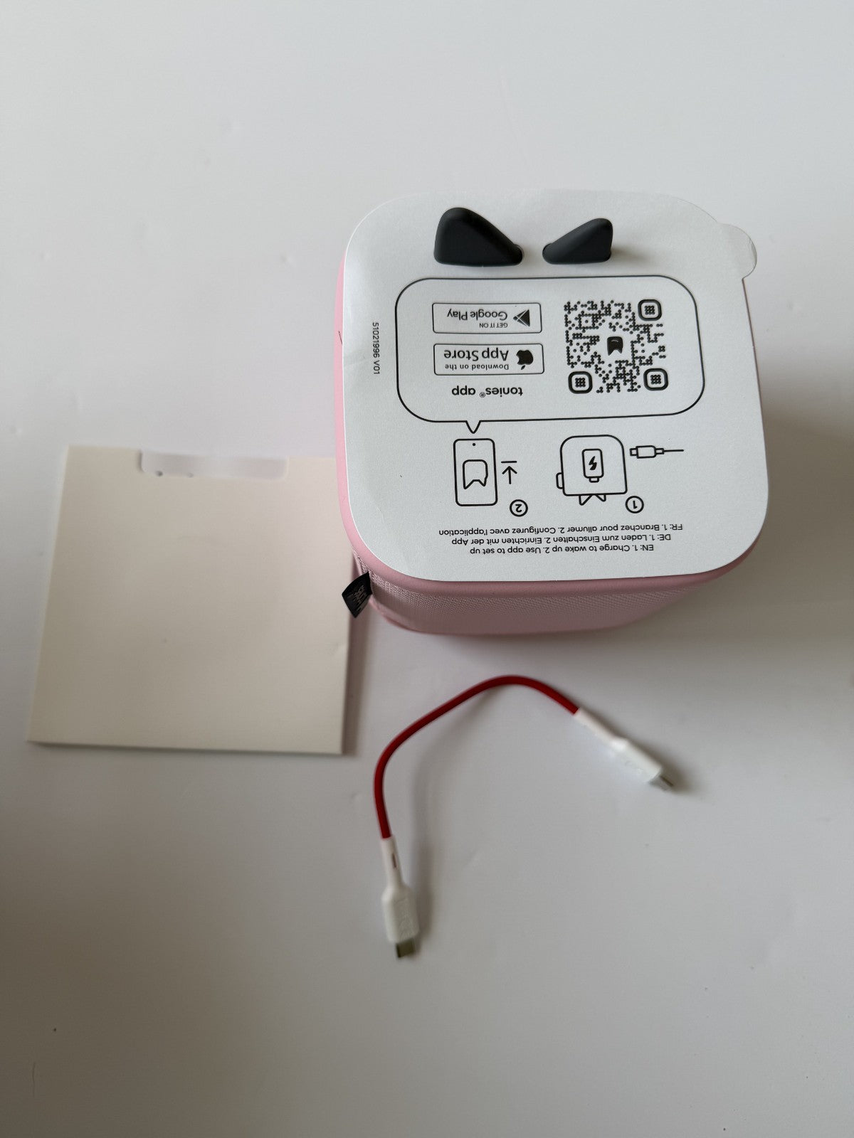 Tonies Toniebox 2 Electronic Learning System, Tonies cloud PINK BOX ONLY