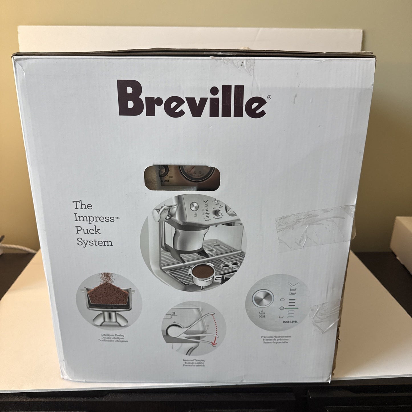 Breville Barista Express Impress Espresso Machine - BES876BSS1BNA1 Silver)Tested
