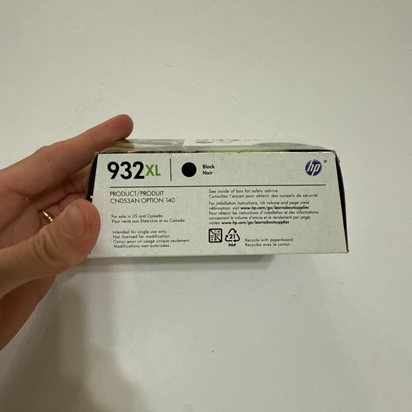 Genuine HP 932XL Black Ink Cartridge CN053AN OfficeJet Exp 12/22 New