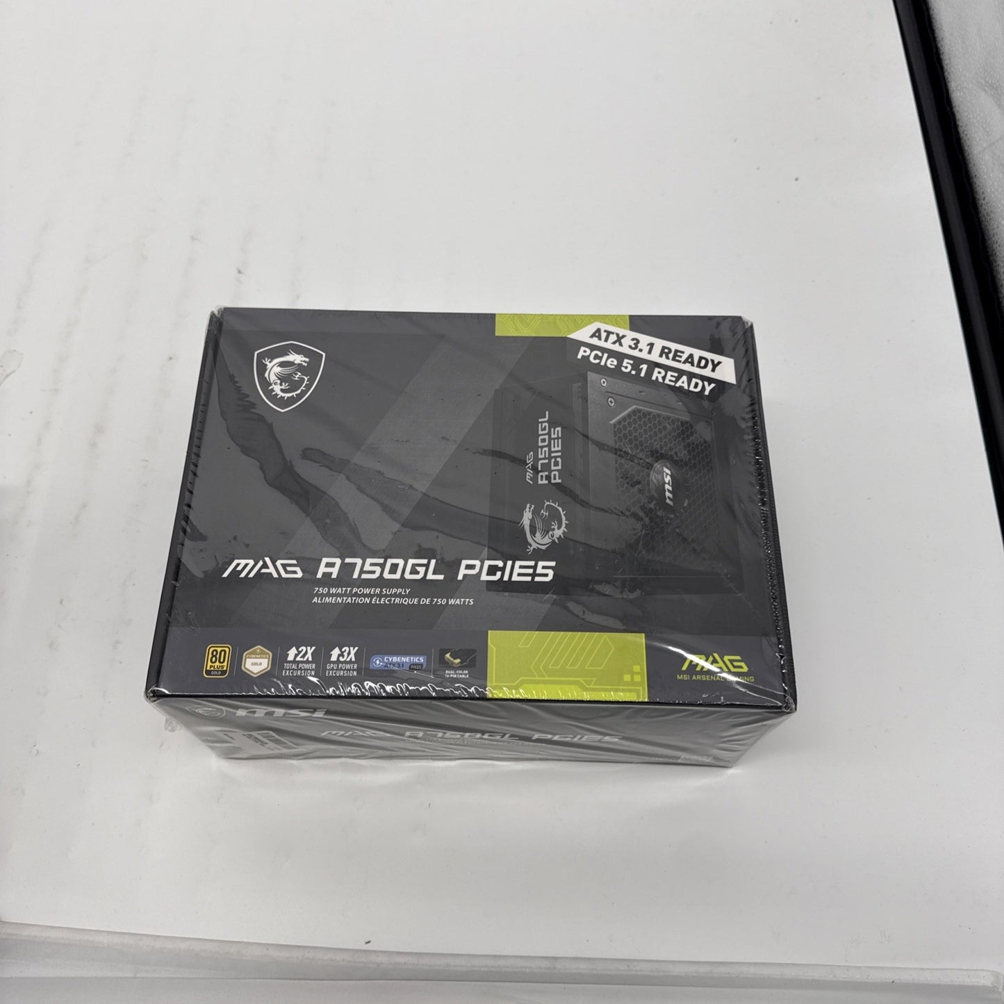 MSI MAG A750GL PCIe5 750W 80+ Gold ATX 3.1 Ready Gaming Power Supply SEALED