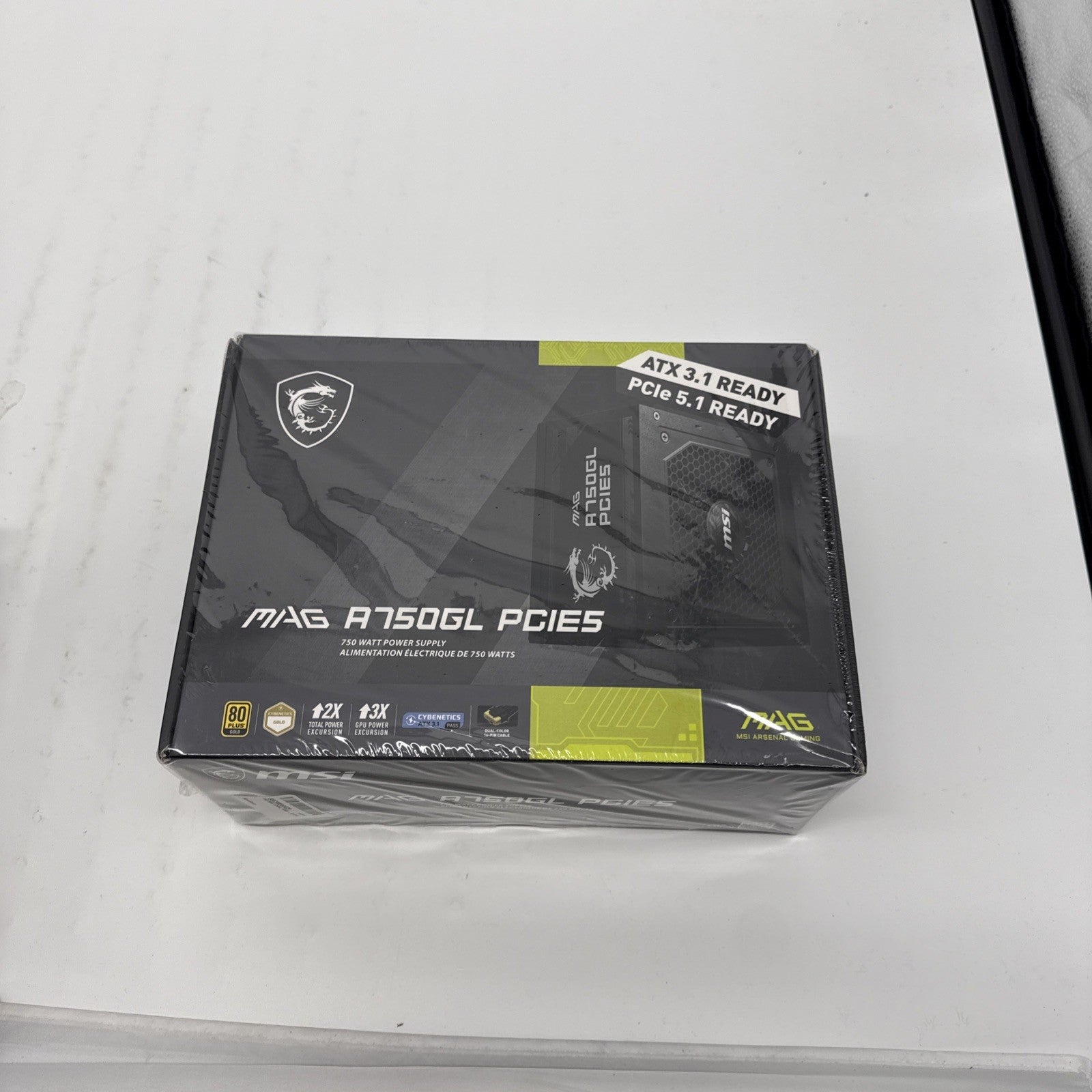 MSI MAG A750GL PCIe5 750W 80+ Gold ATX 3.1 Ready Gaming Power Supply SEALED