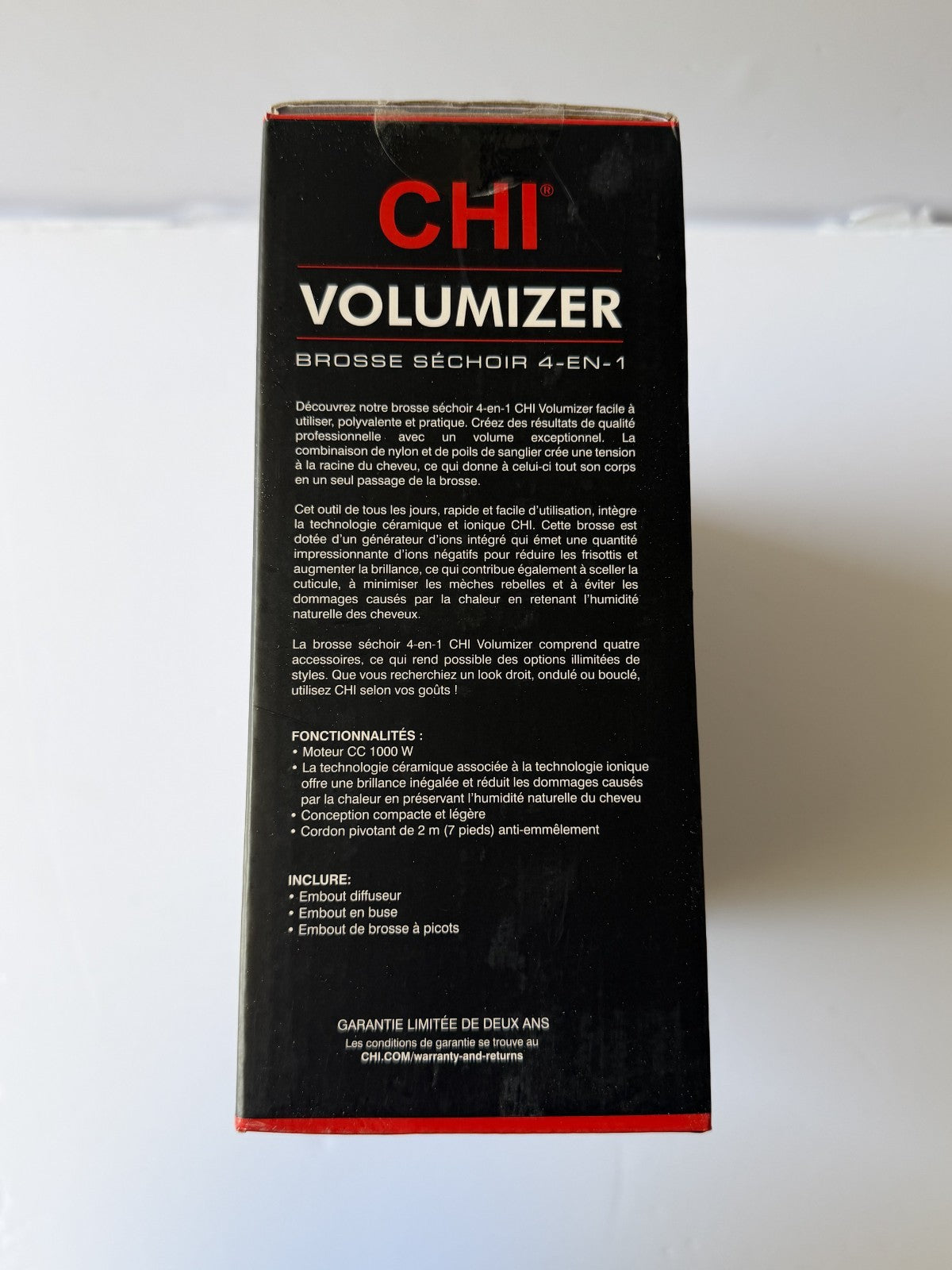 CHI Volumizer 4-in-1 Blowout Brush | Ceramic and Ion Technology in Black