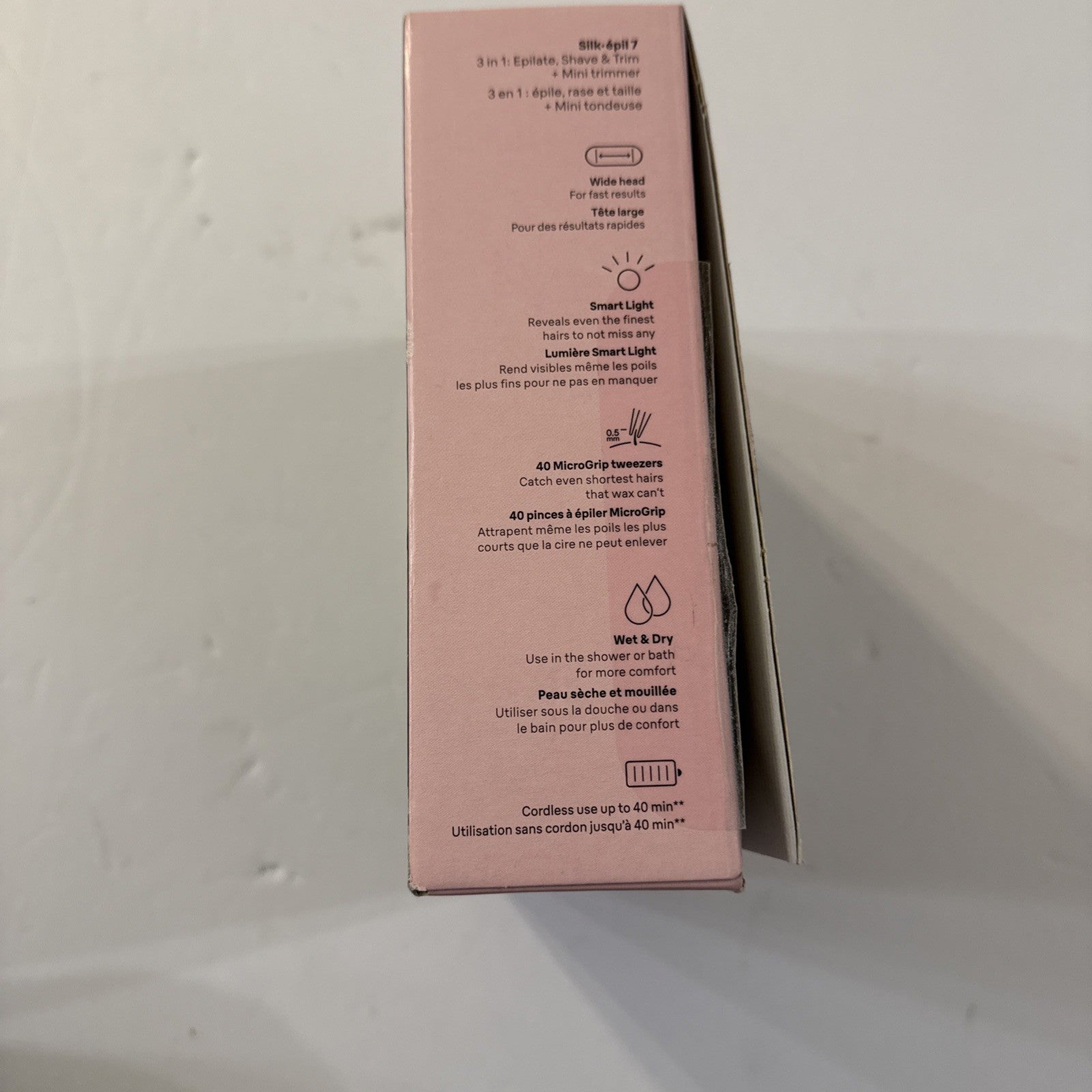 Braun Silk-epil 7 Epilator 3-in-1 Shave Trim 40 MicroGrip Tweezers