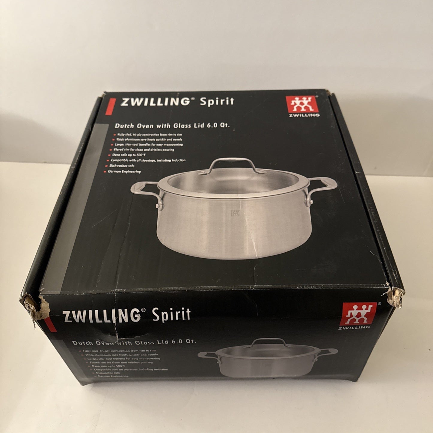 ZWILLING Spirit 3-ply 6-qt Stainless Steel Dutch Oven NEW