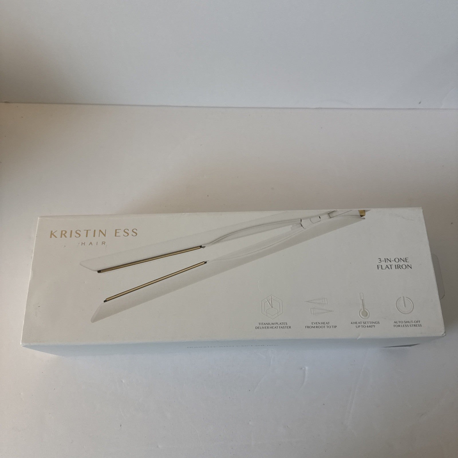 Kristin Ess Titanium Flat Iron Hair Straightener and Curler - Dual Voltage