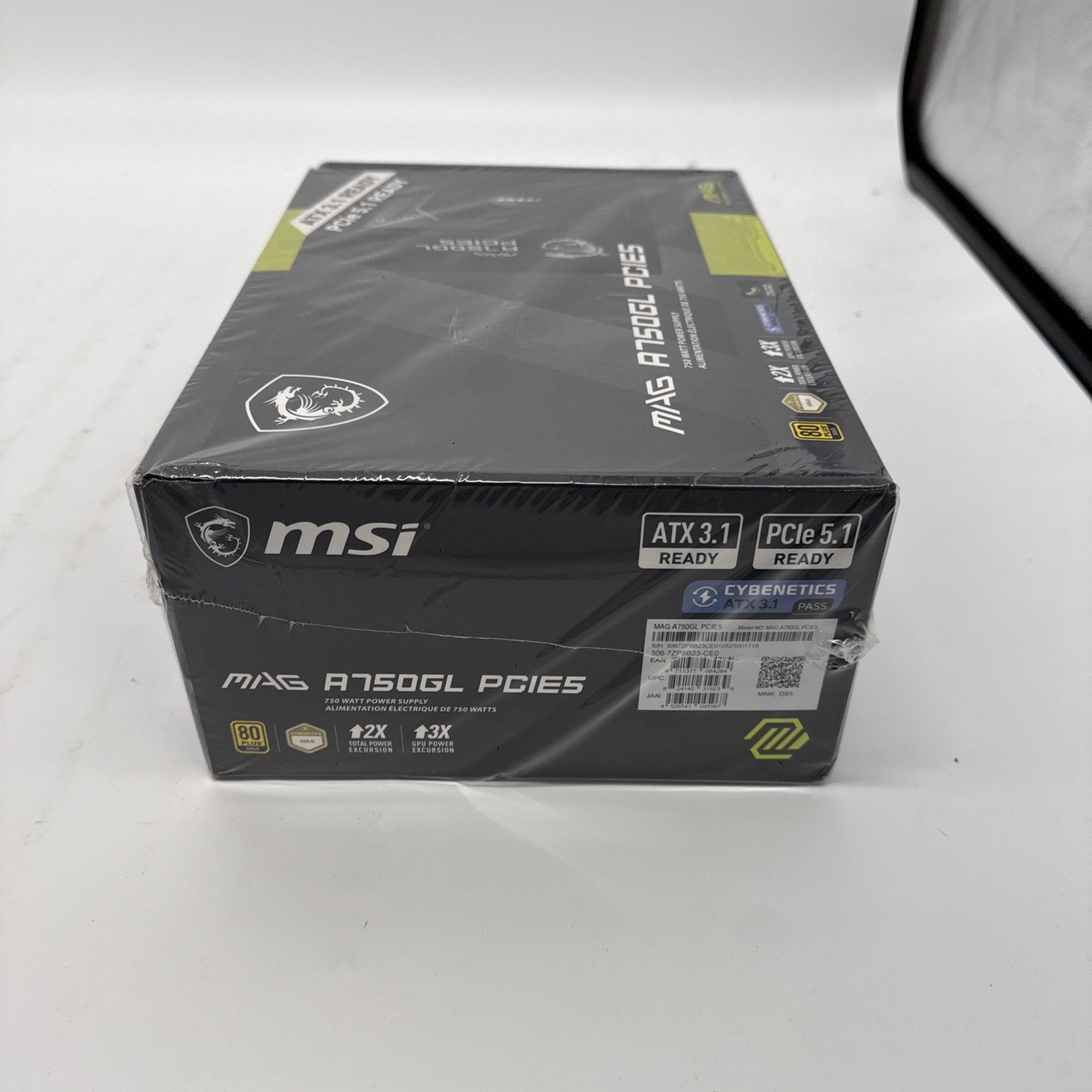 MSI MAG A750GL PCIe5 750W 80+ Gold ATX 3.1 Ready Gaming Power Supply SEALED