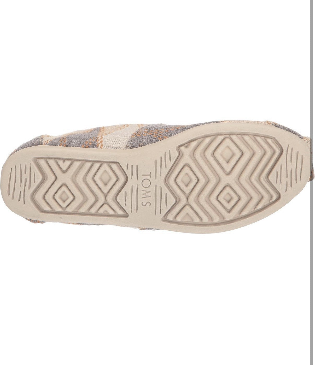 TOMS Classics Women's Alpargata Shoes Shadow Argyle Knit Size 6 Women