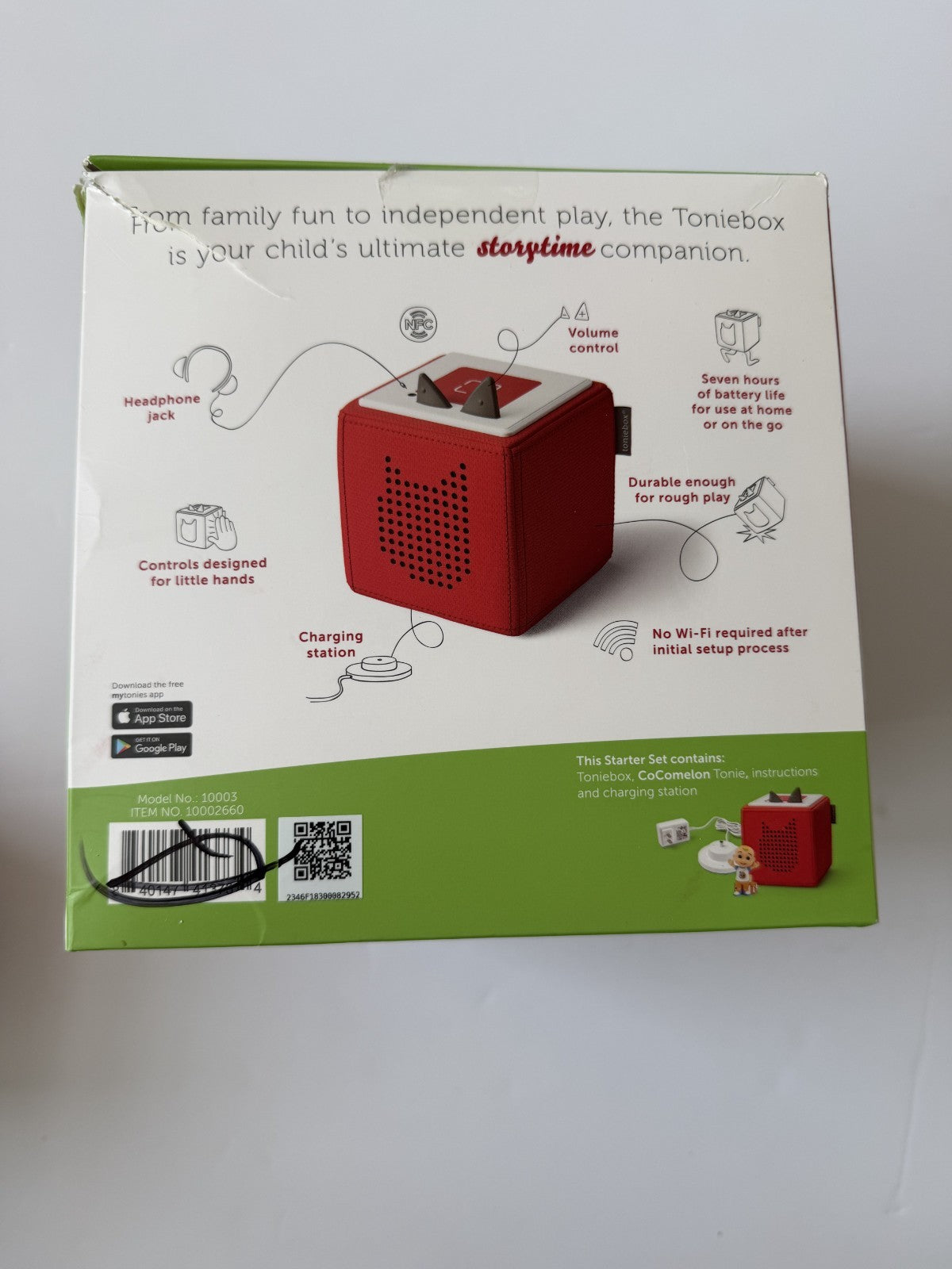 Tonies Cocomelon Toniebox Audio Player Starter Set with JJ