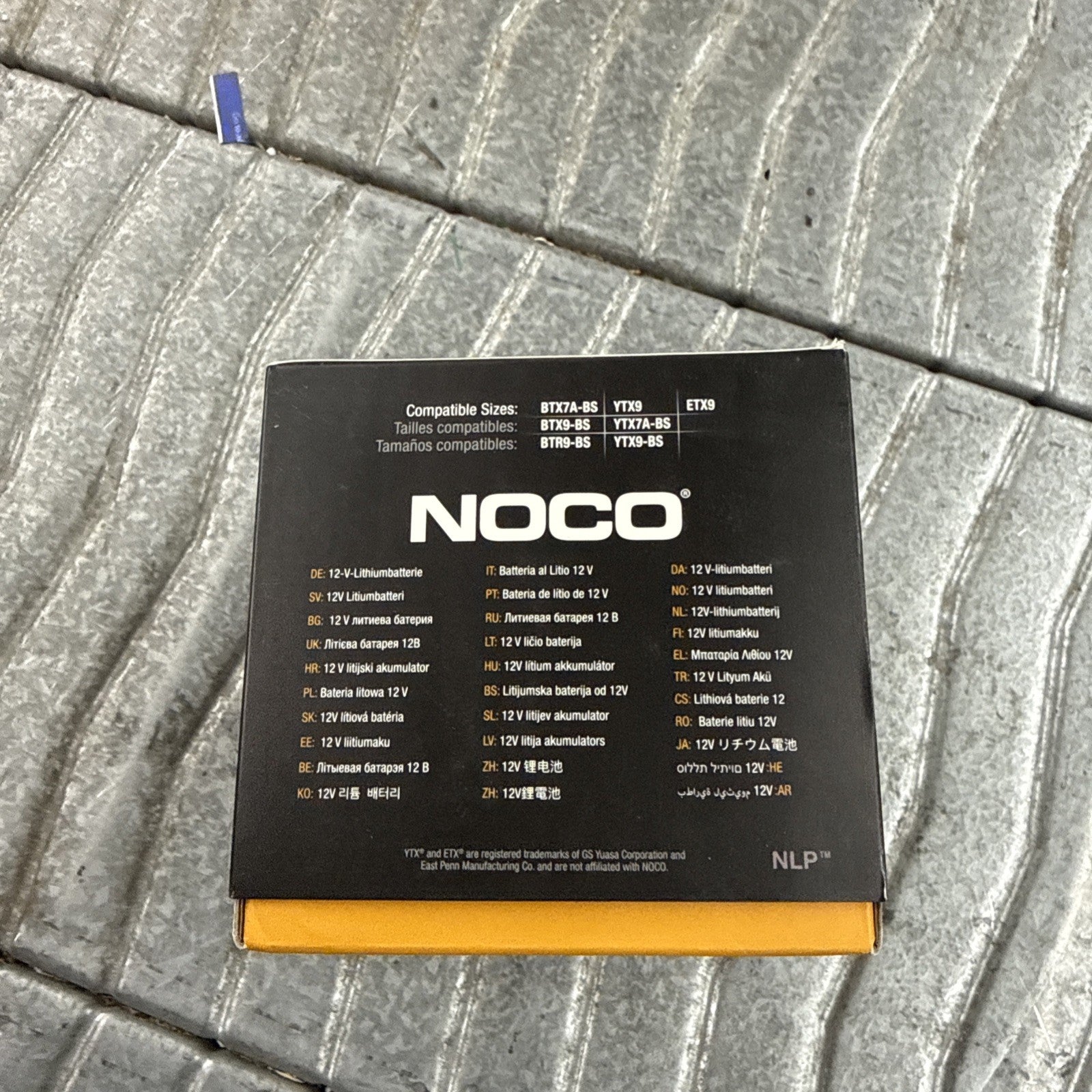NOCO Lithium NLP9 Group 14 500A 12V 4Ah Lithium Powersport Battery