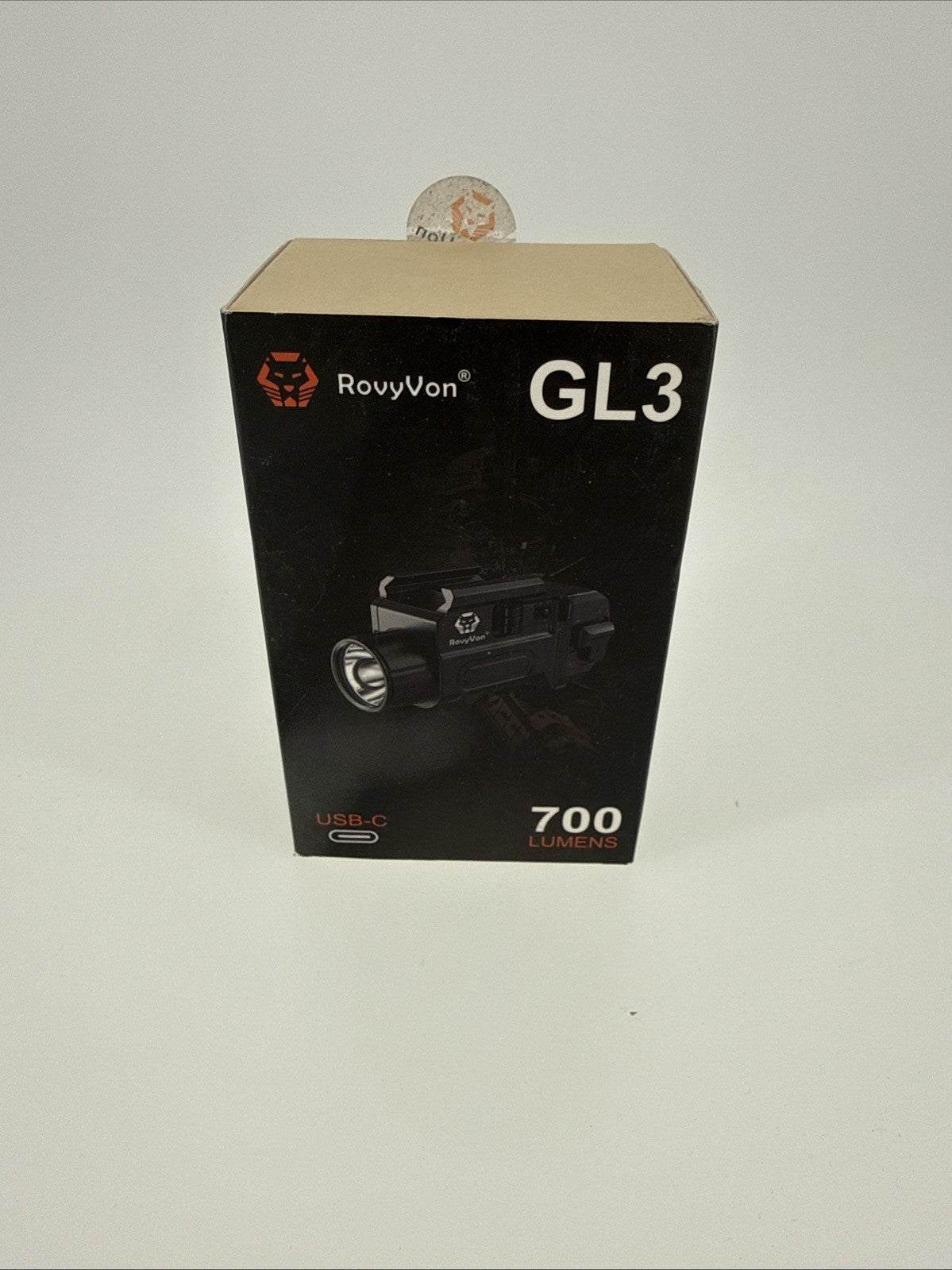 RovyVon GL3 Pistol Flashlight 700 Lumens USB-C Rechargeable Rail Light Picatinny