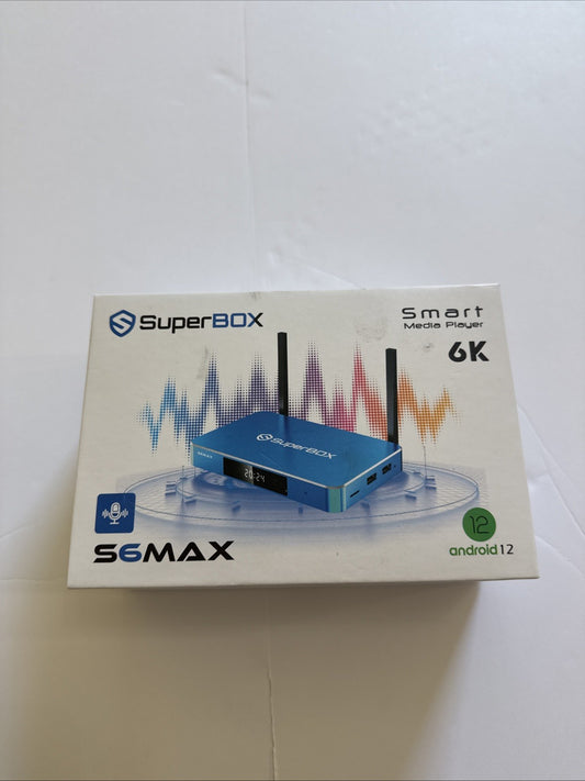 SuperBox S6 Max 2025 Model, 6K UltraHD, BlueTooth Voice Command