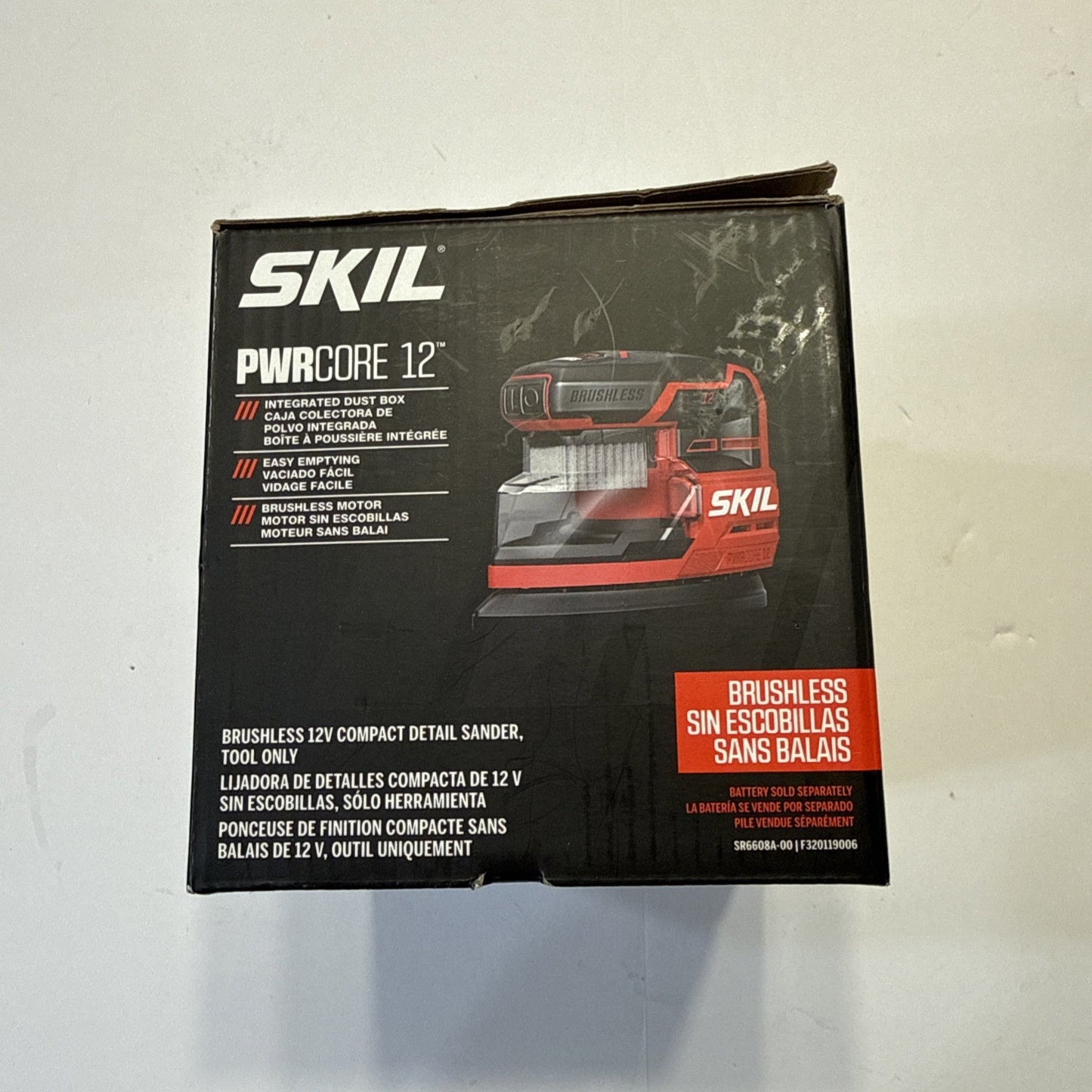 NEW SKIL PWR CORE 12 Brushless 12V Compact Detail Sander - Tool Only SR6608A-00