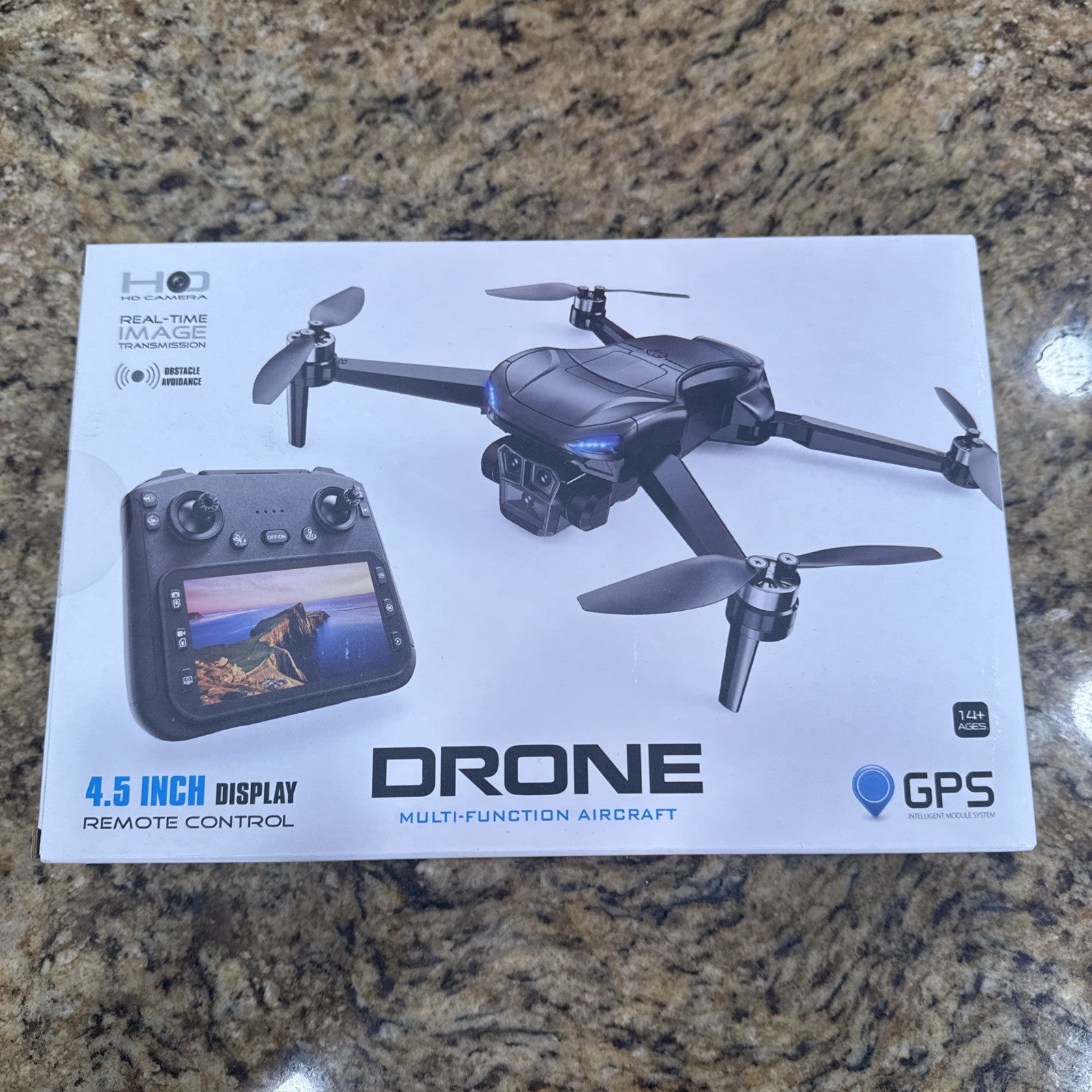 X-shop Drone 4k HD Camera w/GPS  4.5 inch display 