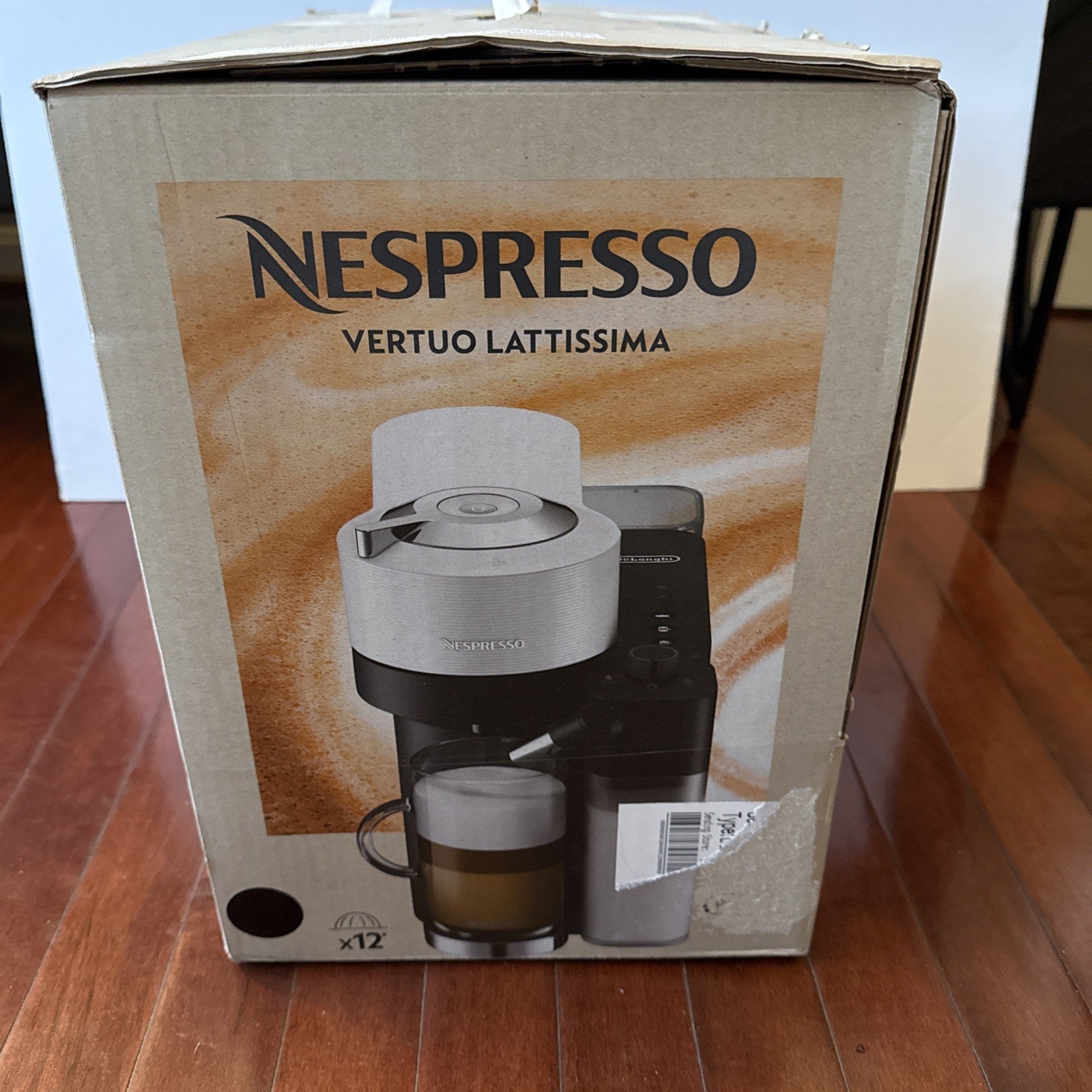 Home Coffee Lover Espresso Machine - Nespresso Vertuo Lattissima Black ENV300B