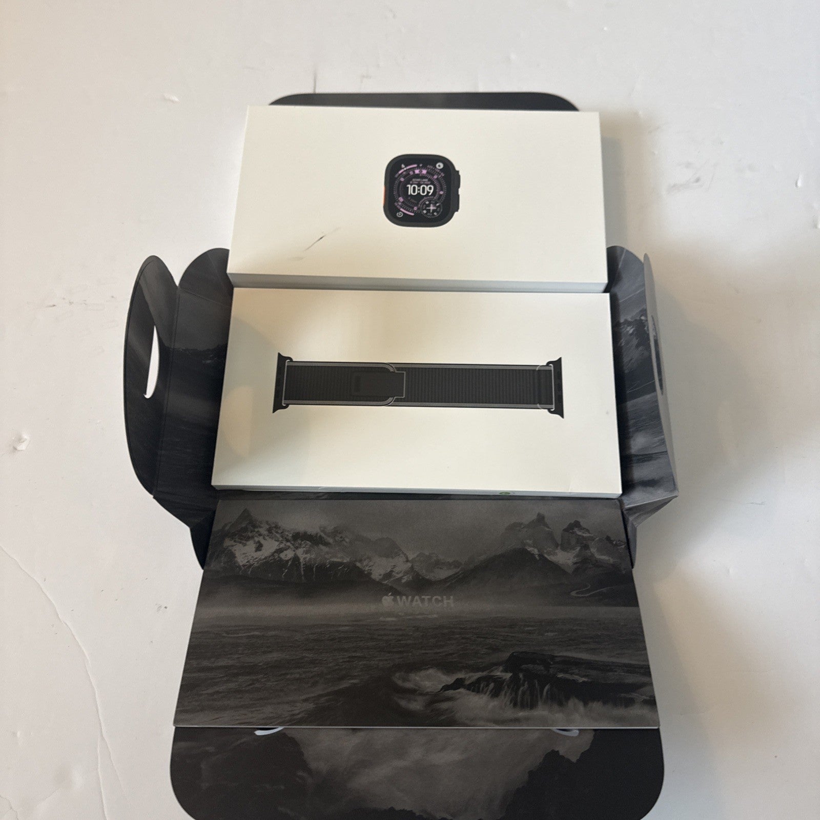 Apple Watch Ultra 3 49mm Cell Black Titanium Charcoal Trail Band M/L MF1H4LW/A