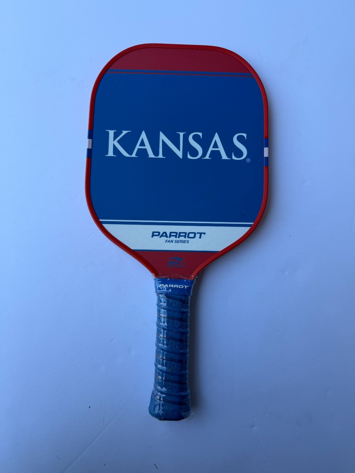 Kansas Jayhawks Pickleball Paddle By Parrot Fan Series Brand New