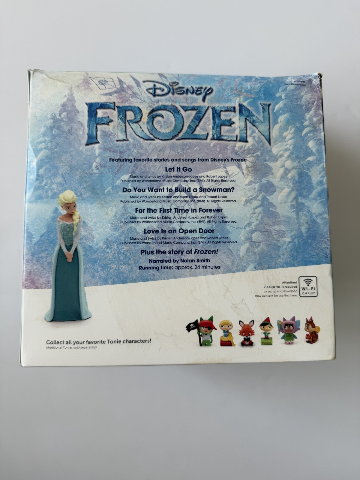 Tonies Original Tonie Box Frozen Sky Blue With Charging Station- Without Elsa