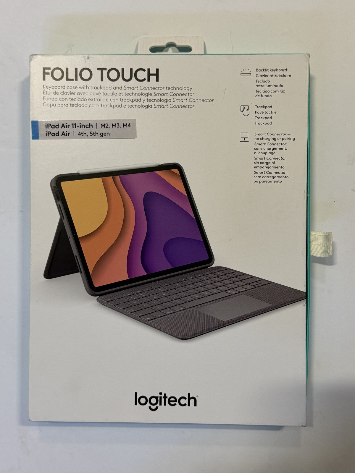Logitech Folio Touch Keyboard Case For Apple iPad Air 4th 5th Gen 4 5 Graphite