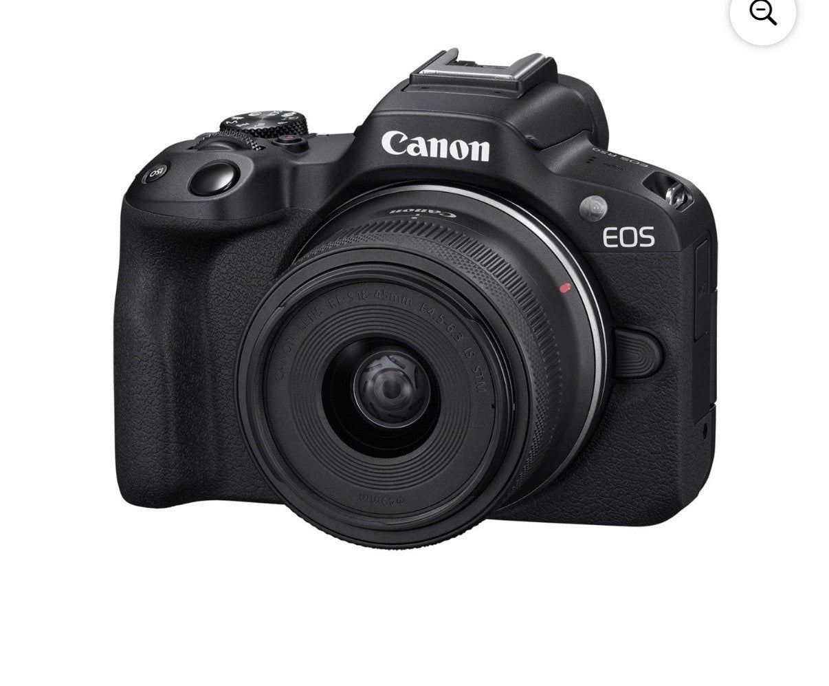 Canon EOS R50 Mirrorless Camera  Tripod Grip Bundle 18-45mm Lens,32GB Card,bag++