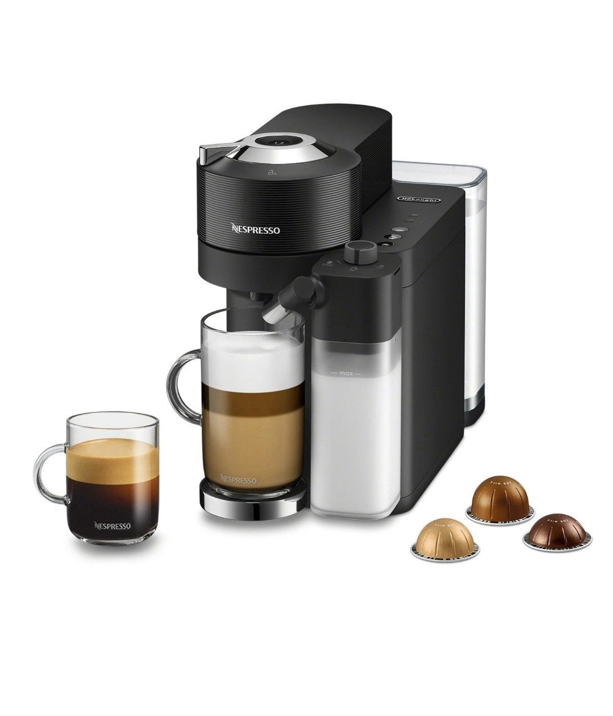 Home Coffee Lover Espresso Machine - Nespresso Vertuo Lattissima Black ENV300B