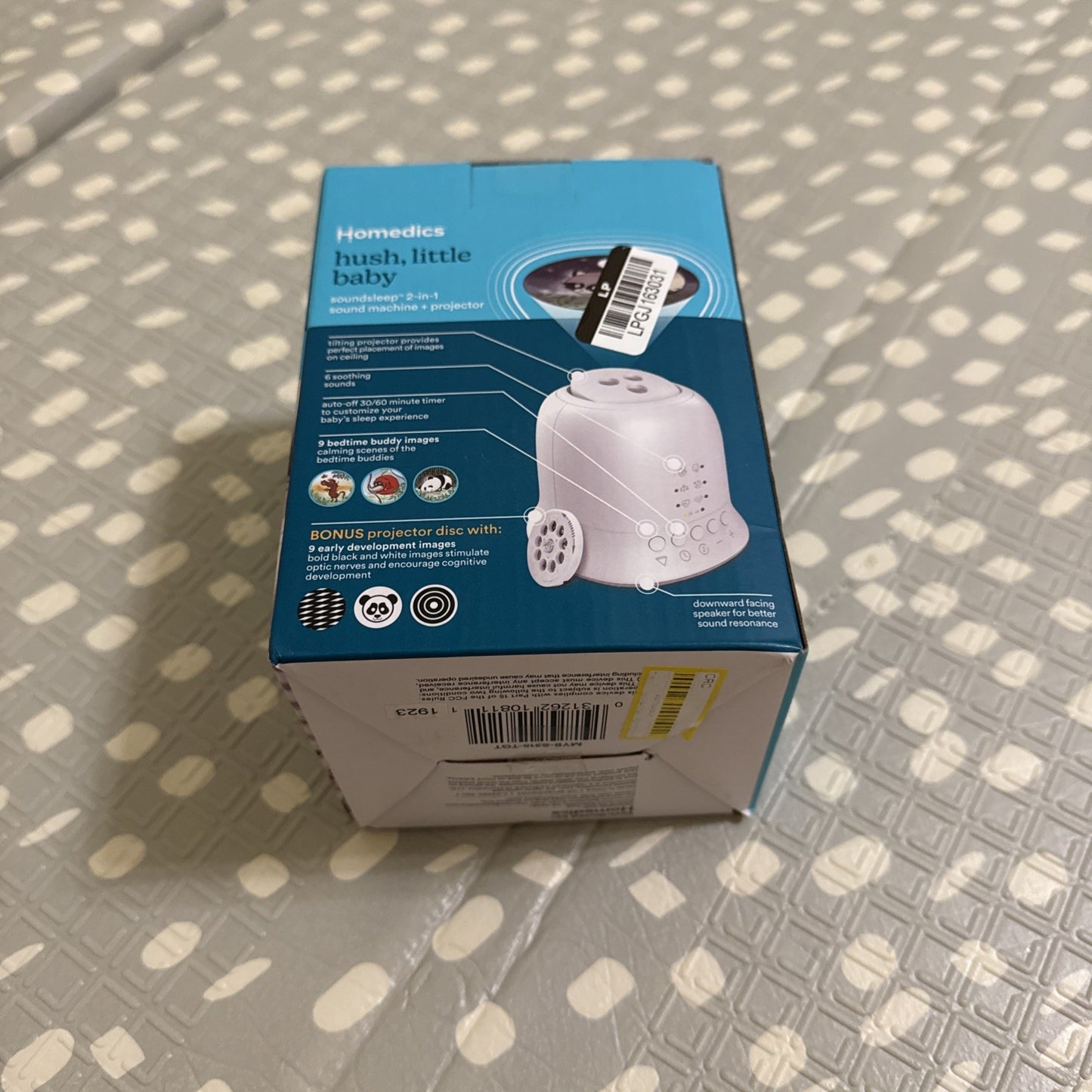 NEW - HUSH, LITTLE BABY By Homedics Soundsleep 2-in-1 Sound Machine + Projector.