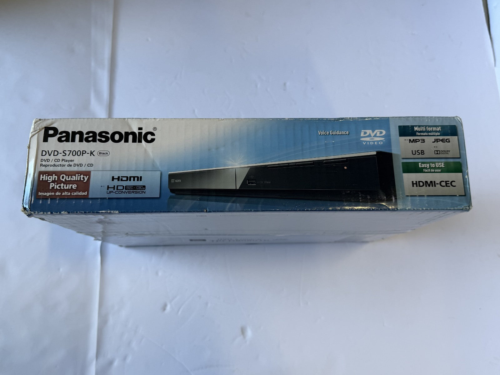 Panasonic  DVD- S700P-K Player with Dolby Digital Sound, 1080p HD Upscaling, HDM