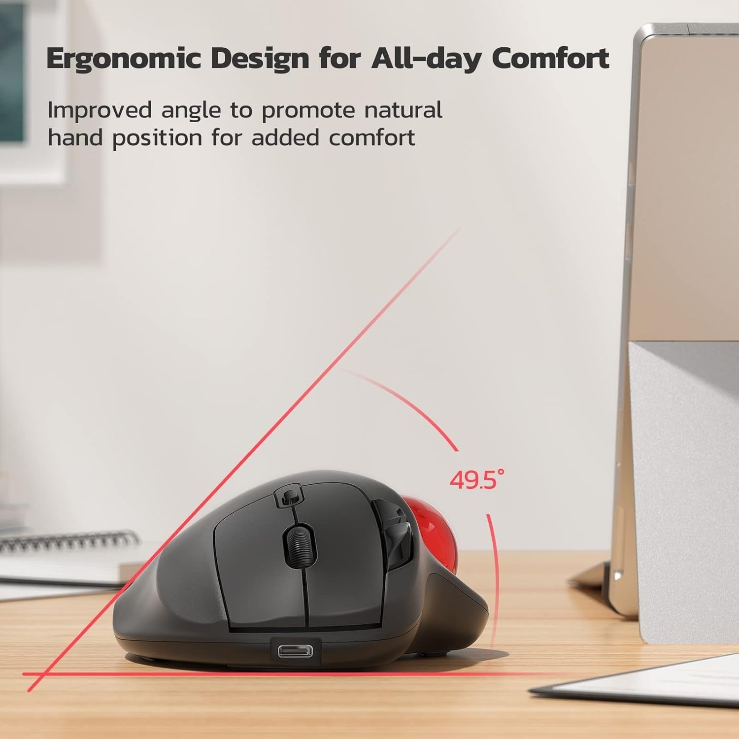 nulea m501 wireless trackball mouse