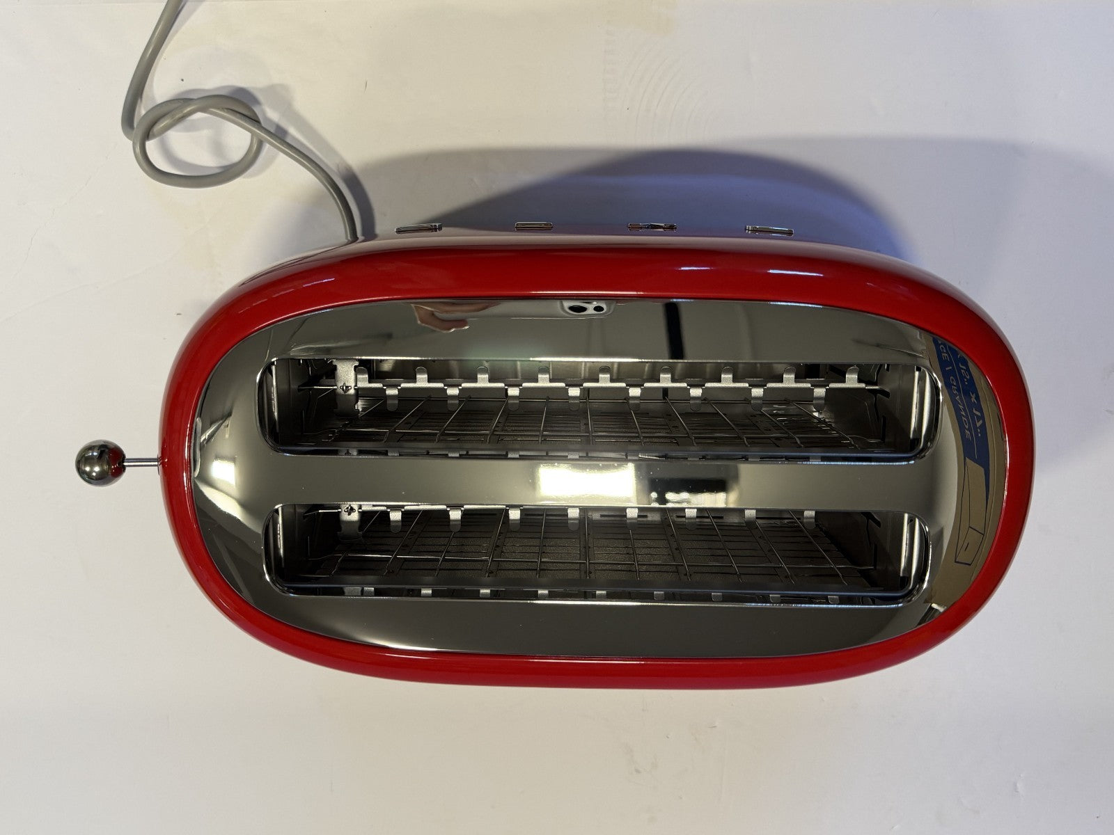 SMEG - TSF02 4-Slice Long Wide-Slot Toaster - RED (open box)