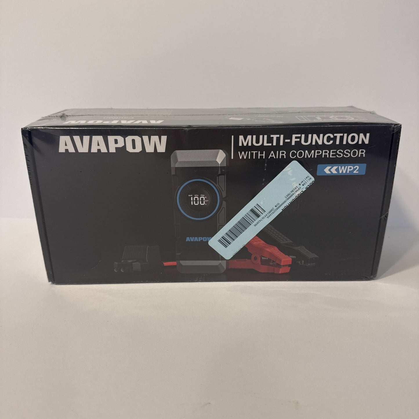 AVAPOW AVP-WP2 Multifunction Battery Jump Starter w/ Air Compressor & Flashlight