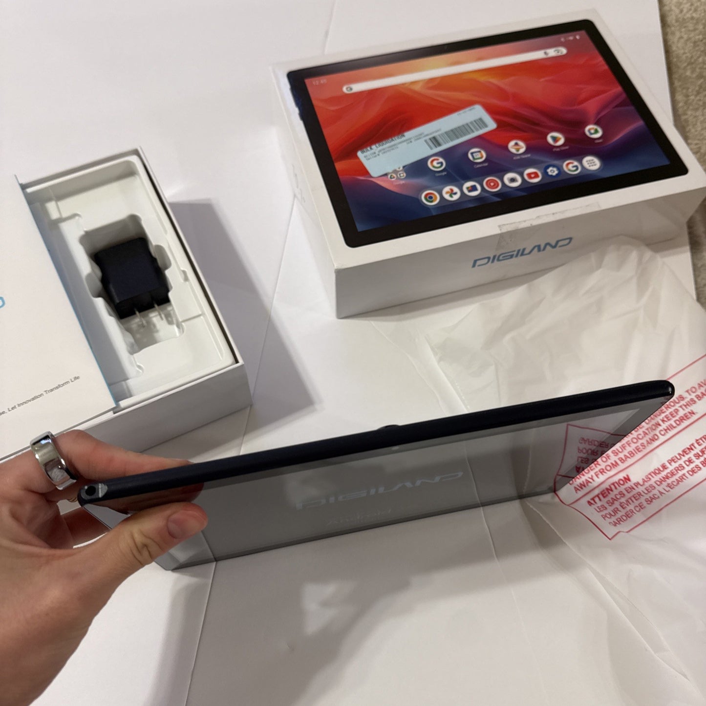 Digiland Tablet 10-1 Android 14 G80 Octa-Core 12GB Ram 128GB Rom Storage