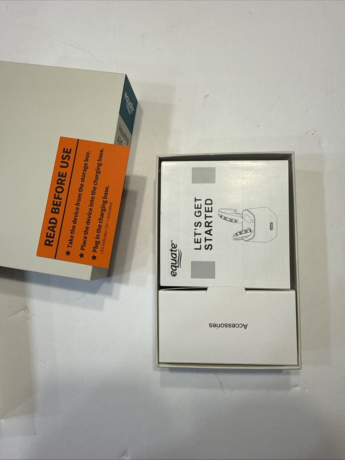 Equate OTC Rechargeable Hearing Aid Model JH-D26AT -