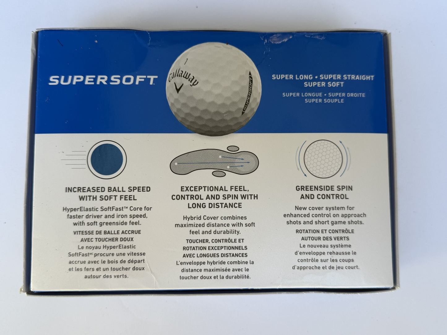 Callaway Supersoft Golf Balls 2025 One Dozen White.