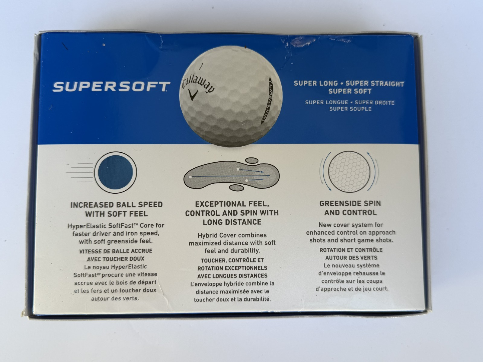 Callaway Supersoft Golf Balls 2025 One Dozen White.