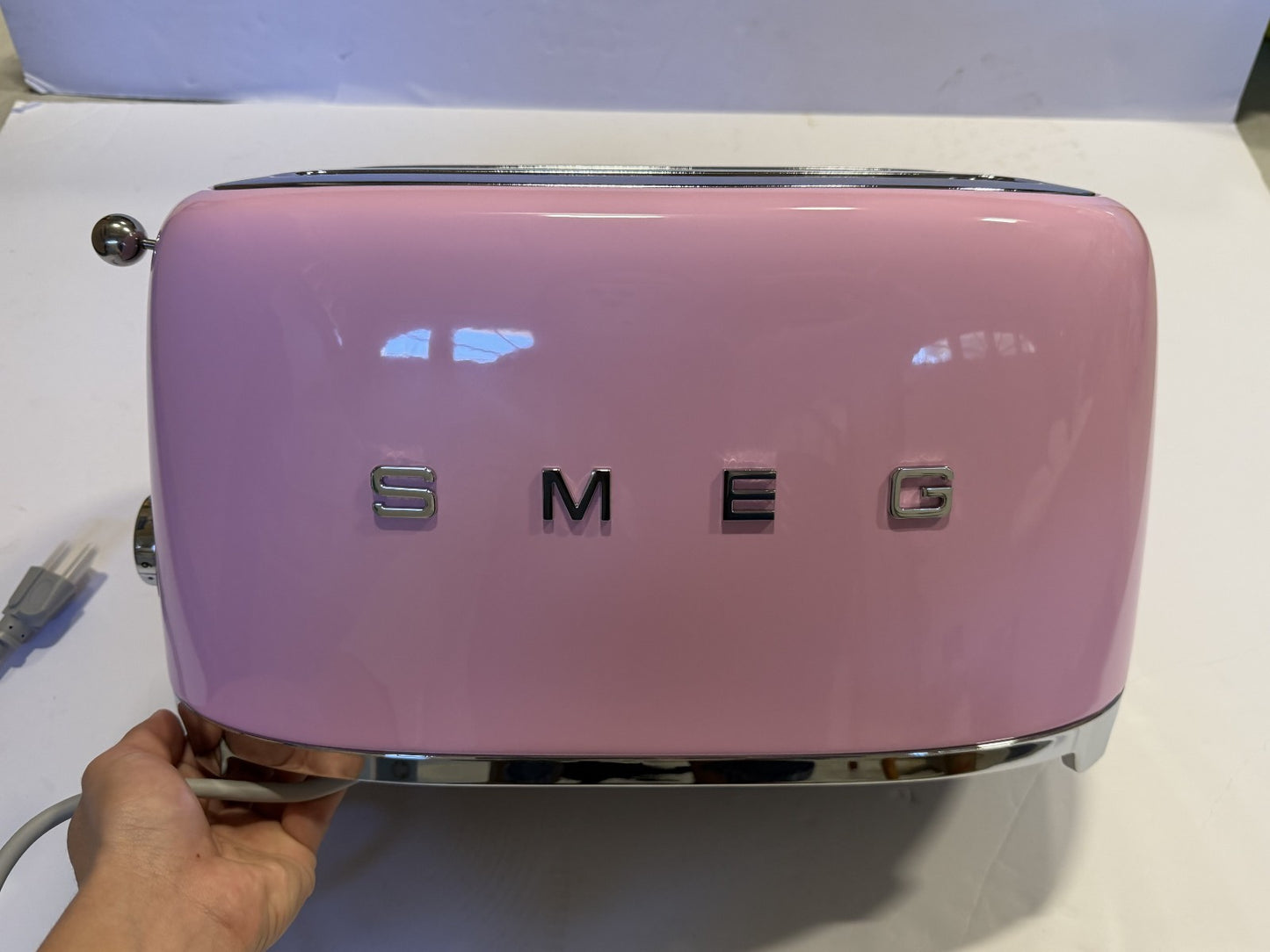 SMEG - TSF02 4-Slice Long Wide-Slot Toaster - PINK (open box)